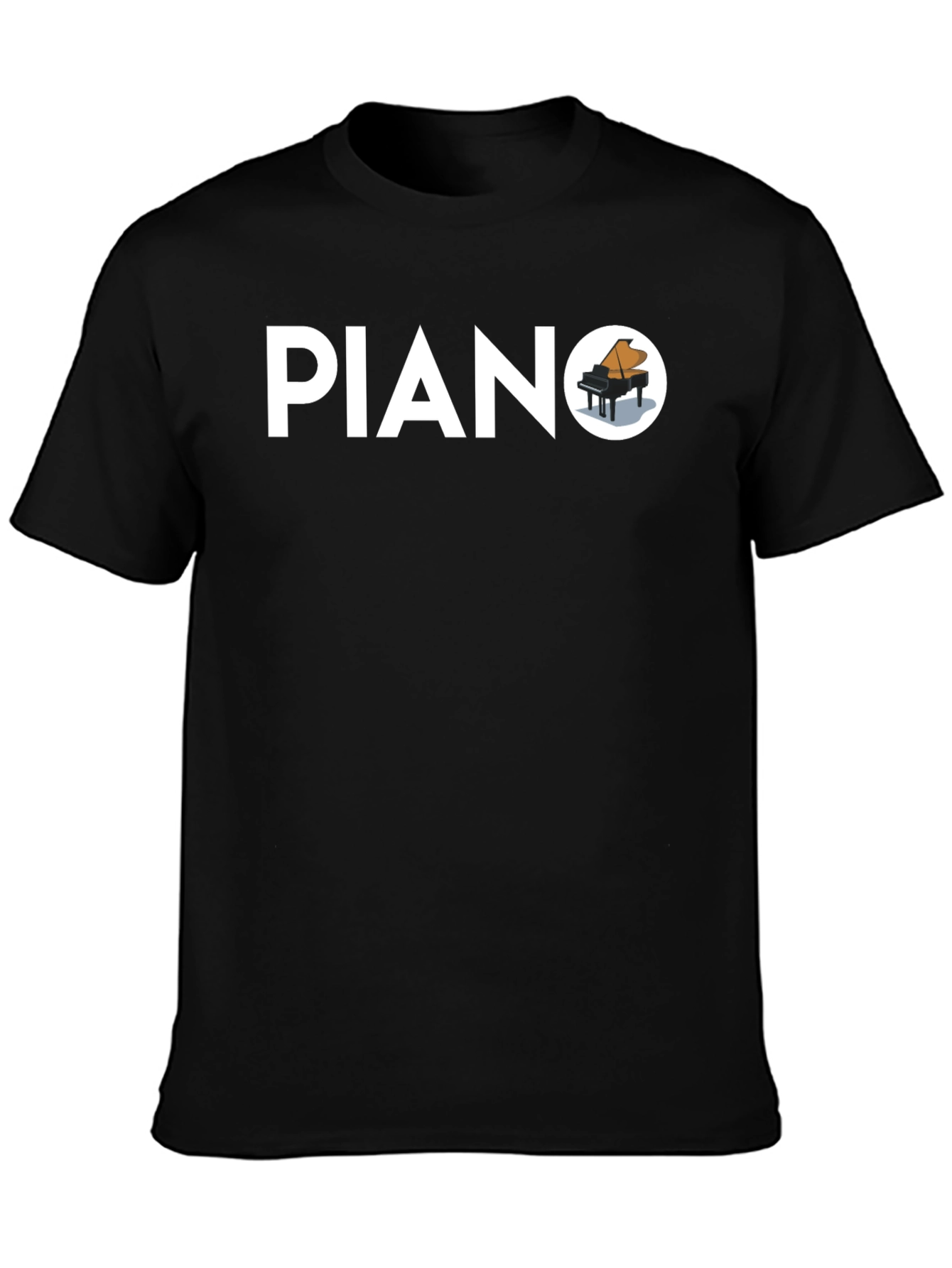 Piano Graphic T-Shirt - Stylish Music Tee