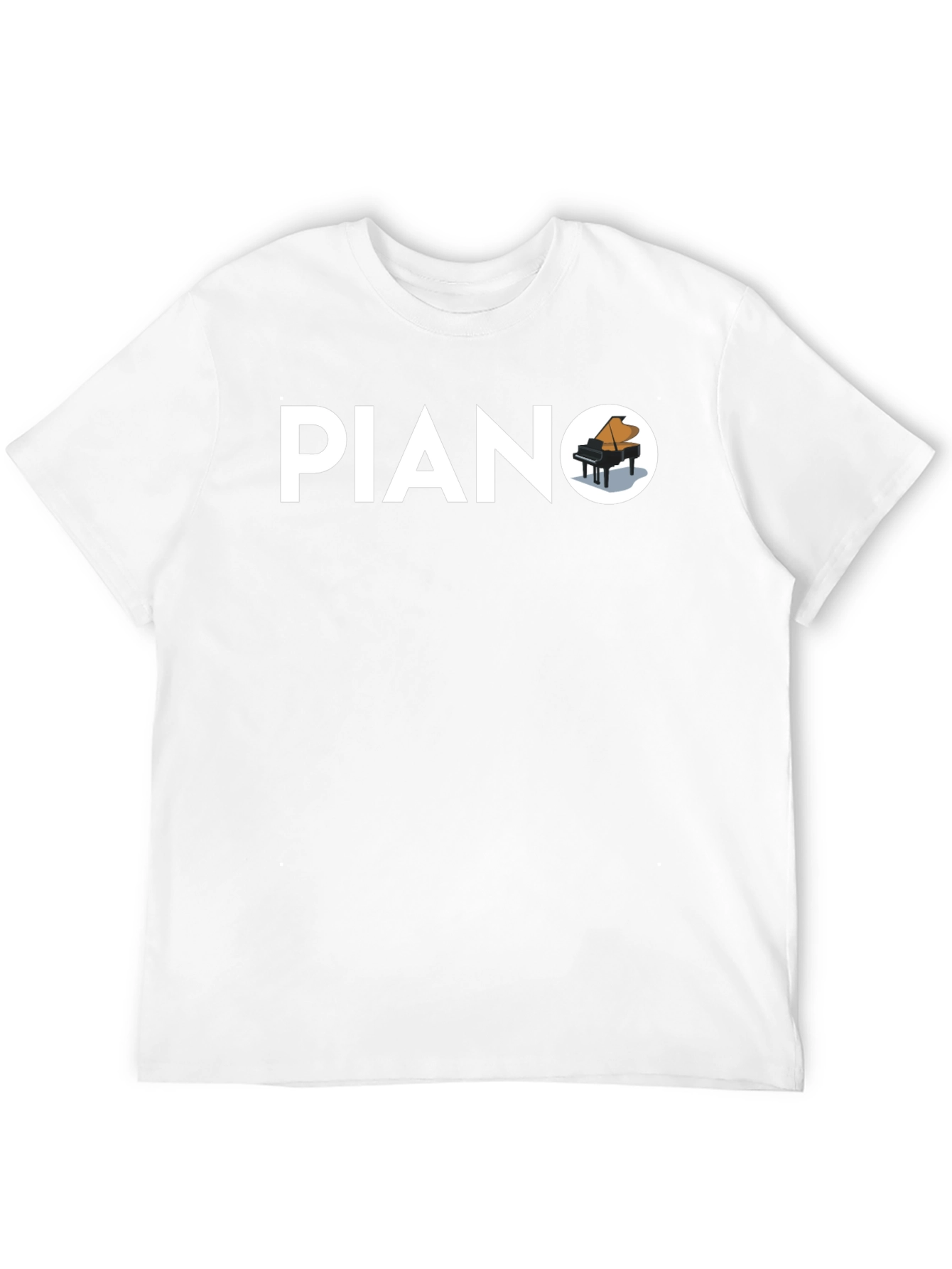 Piano Graphic T-Shirt - Stylish Music Tee