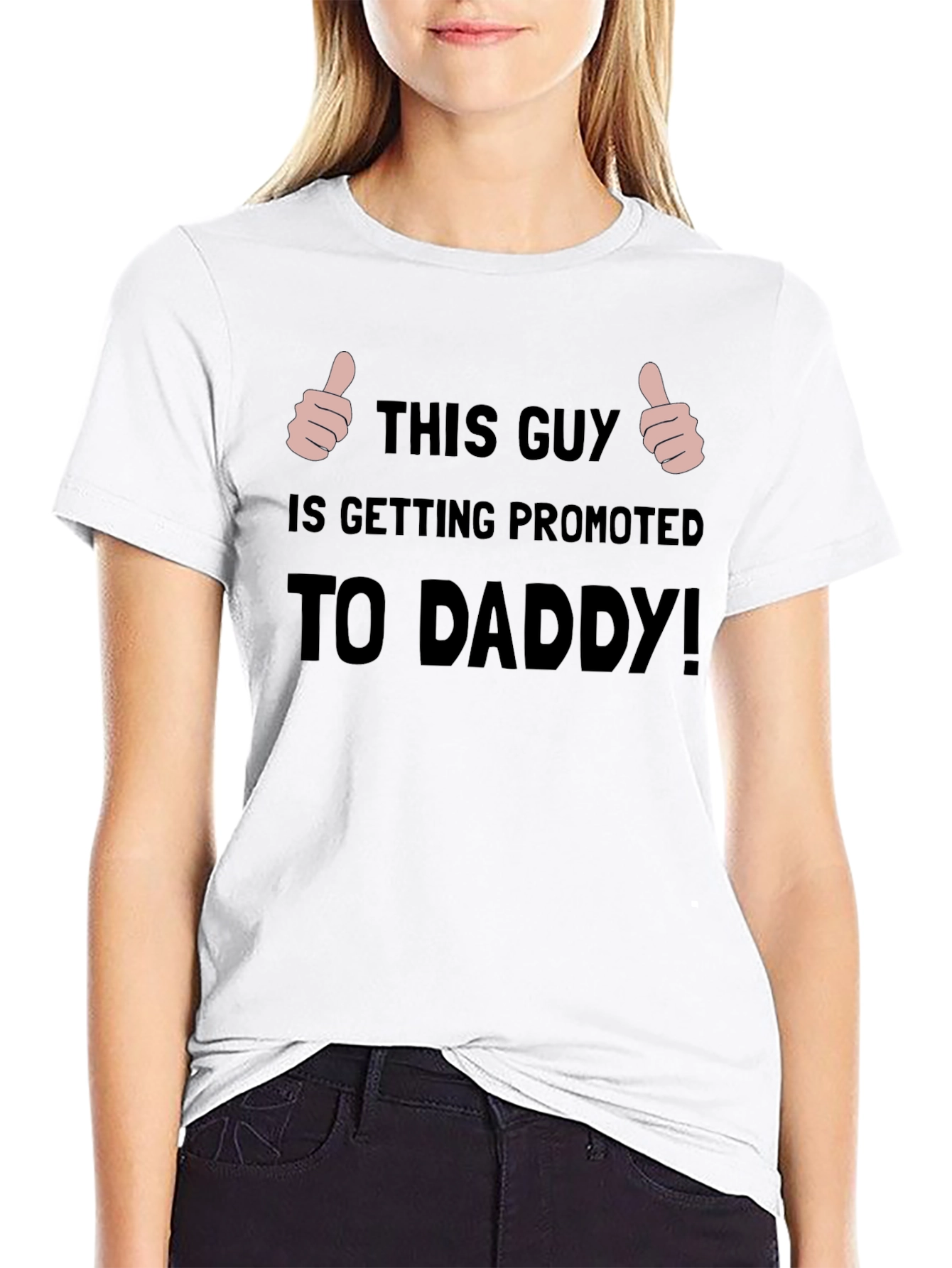Promoted to Daddy T-Shirt - New Dad Announcement