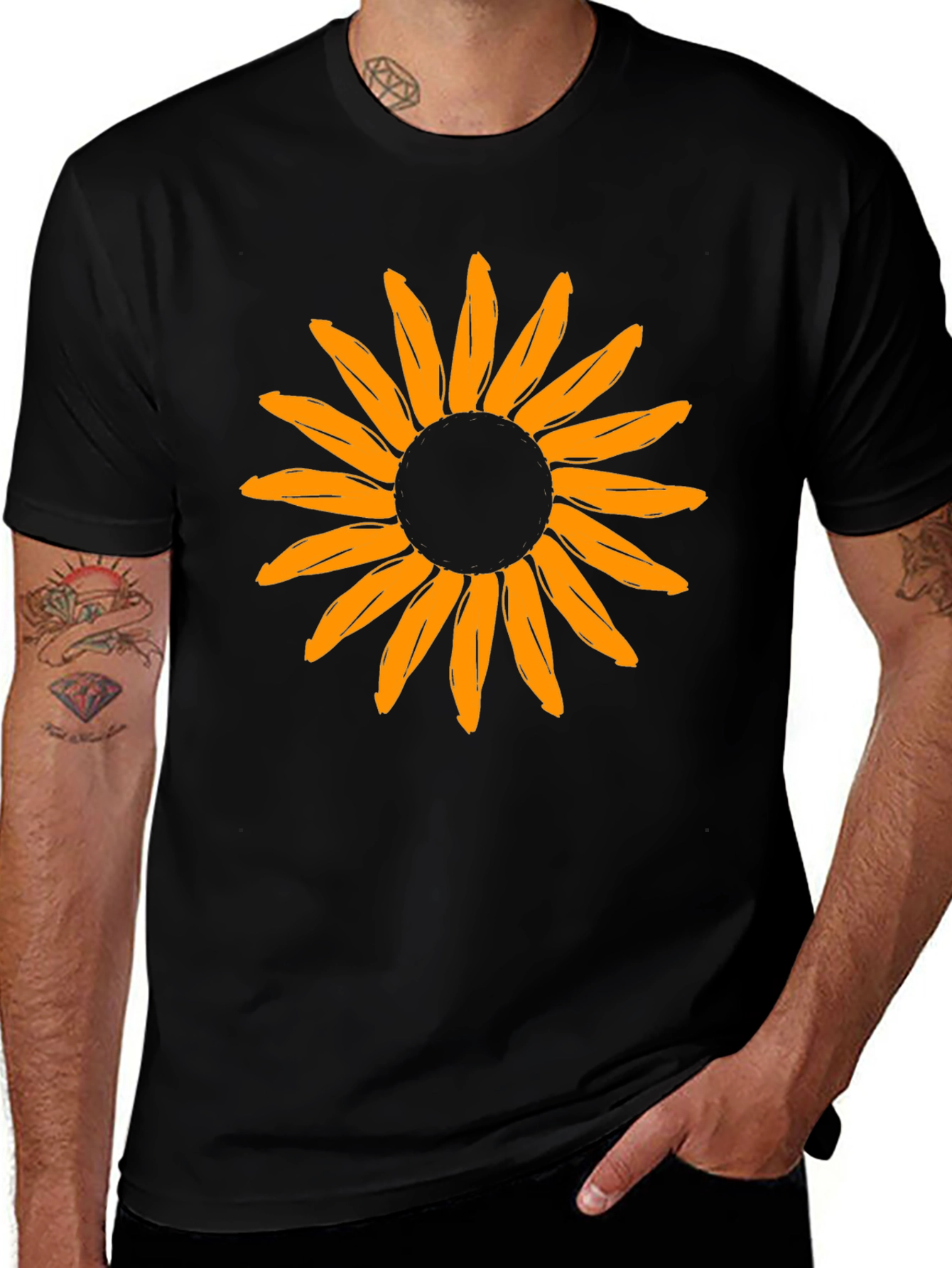 Sunflower Graphic Print T-Shirt