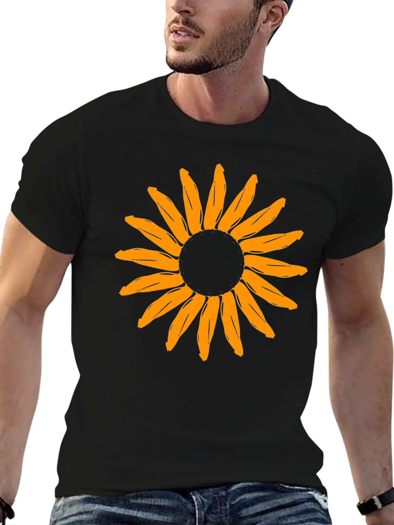 Sunflower Graphic Print T-Shirt