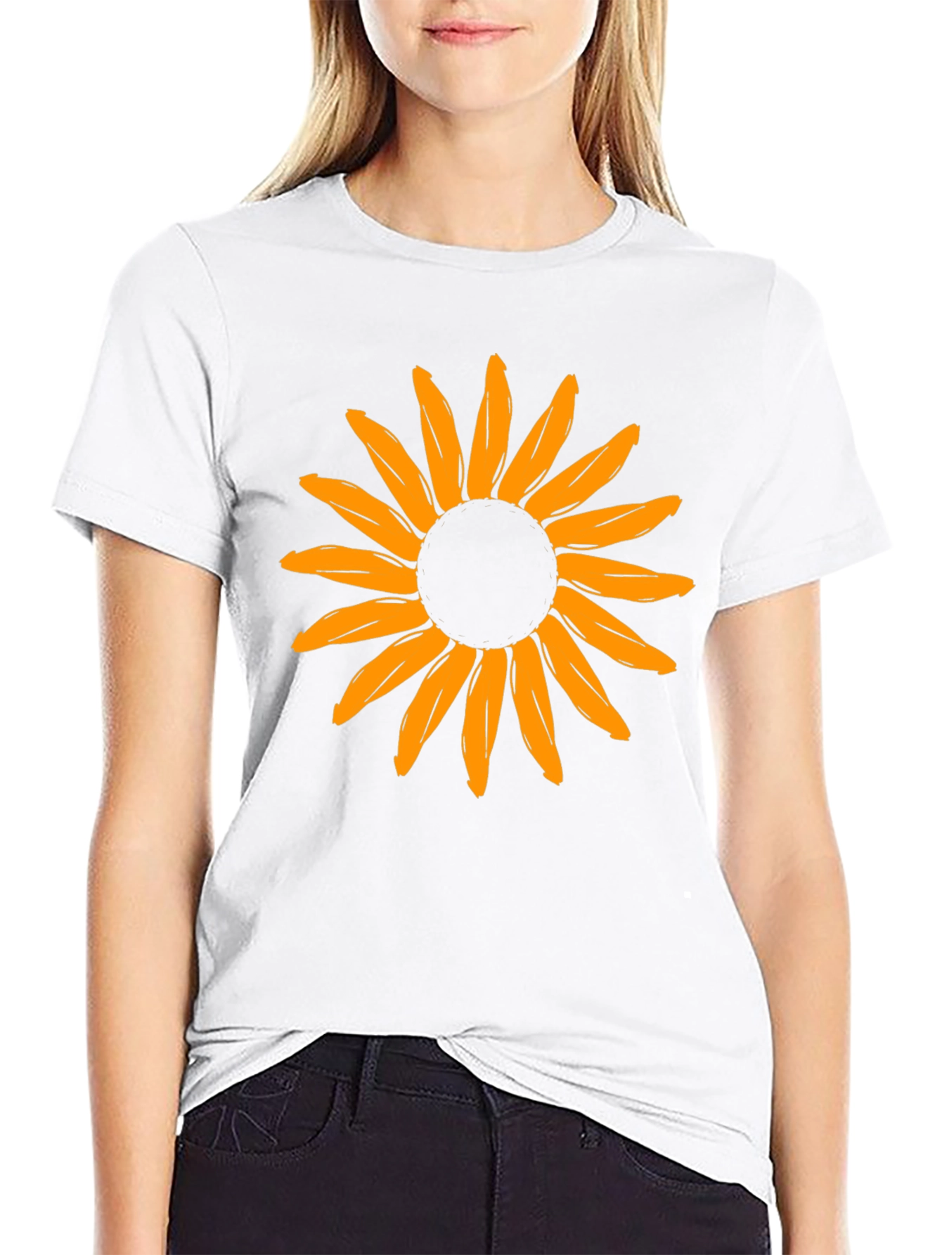 Sunflower Graphic Print T-Shirt