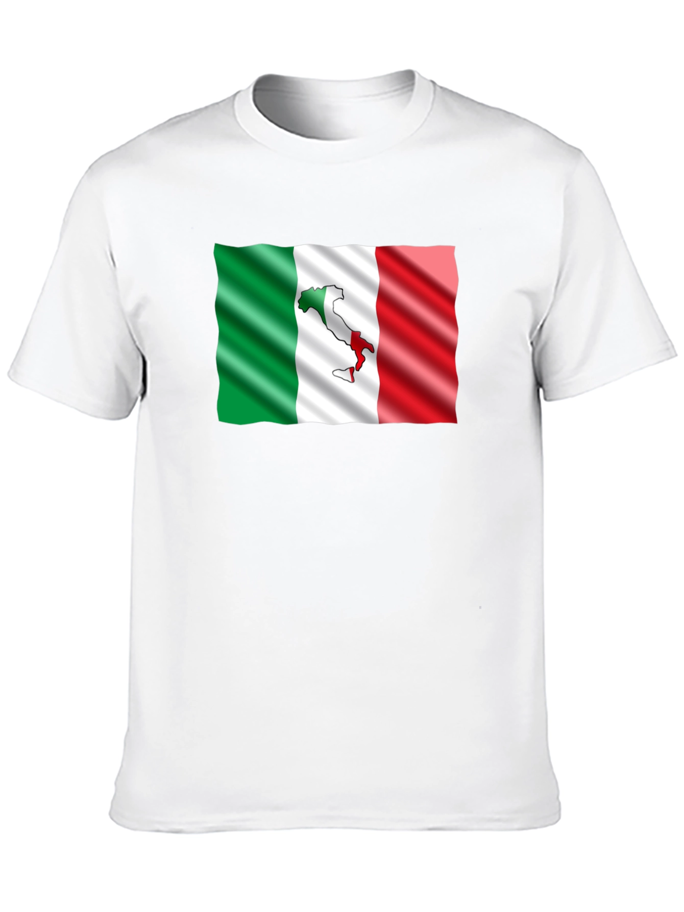 Italy Flag Graphic Tee - Stylish Black T-Shirt