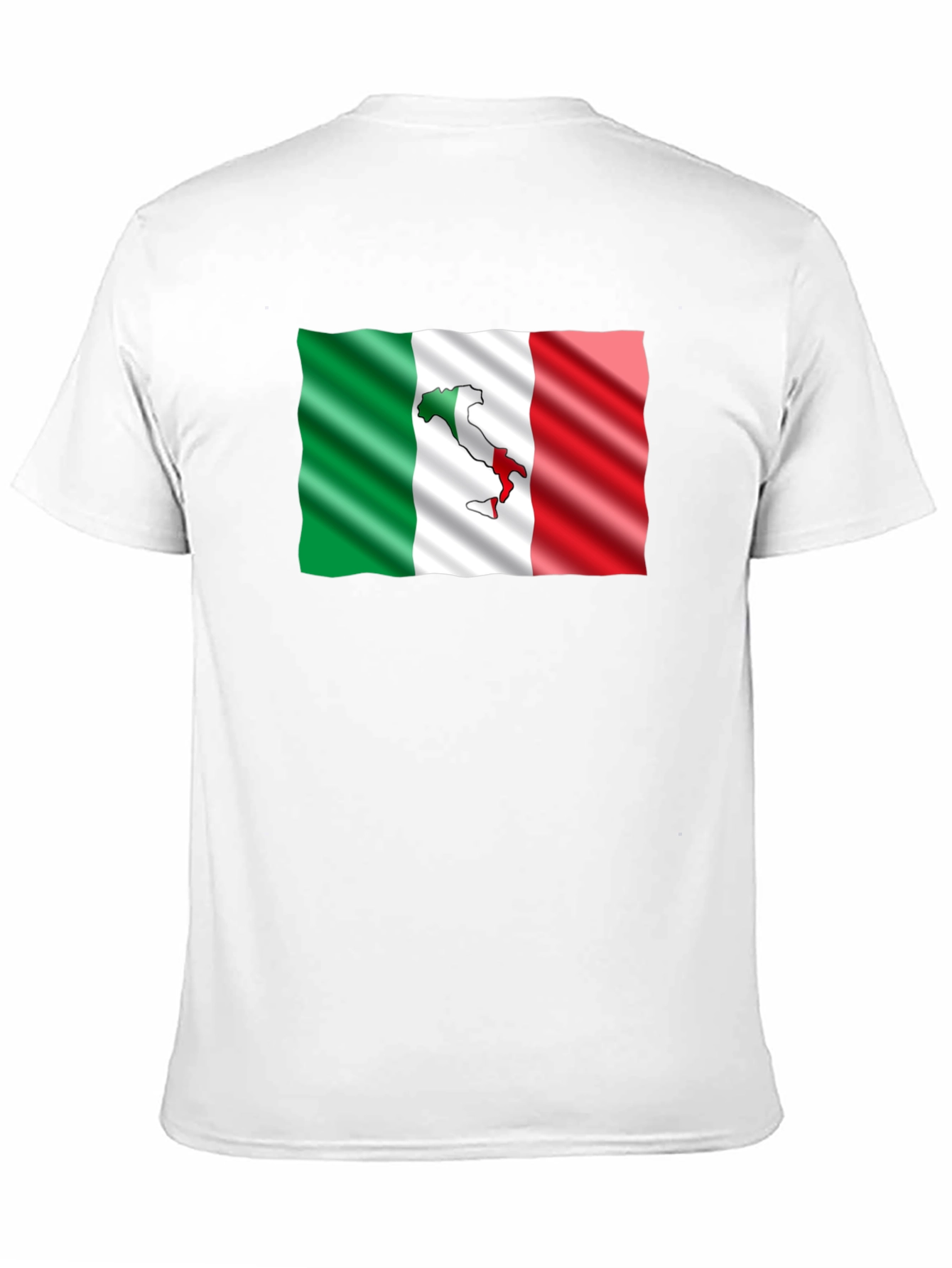 Italy Flag Graphic Tee - Stylish Black T-Shirt