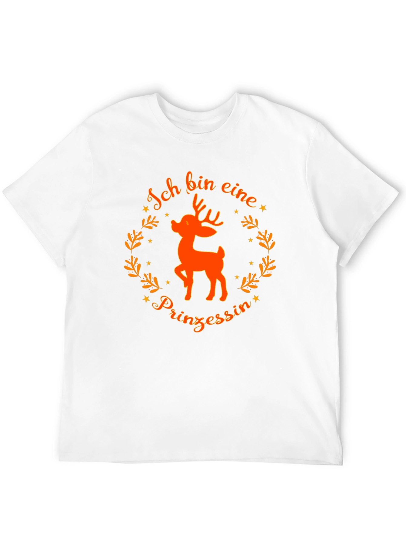 Ich bin eine Prinzessin Deer Black T-Shirt
