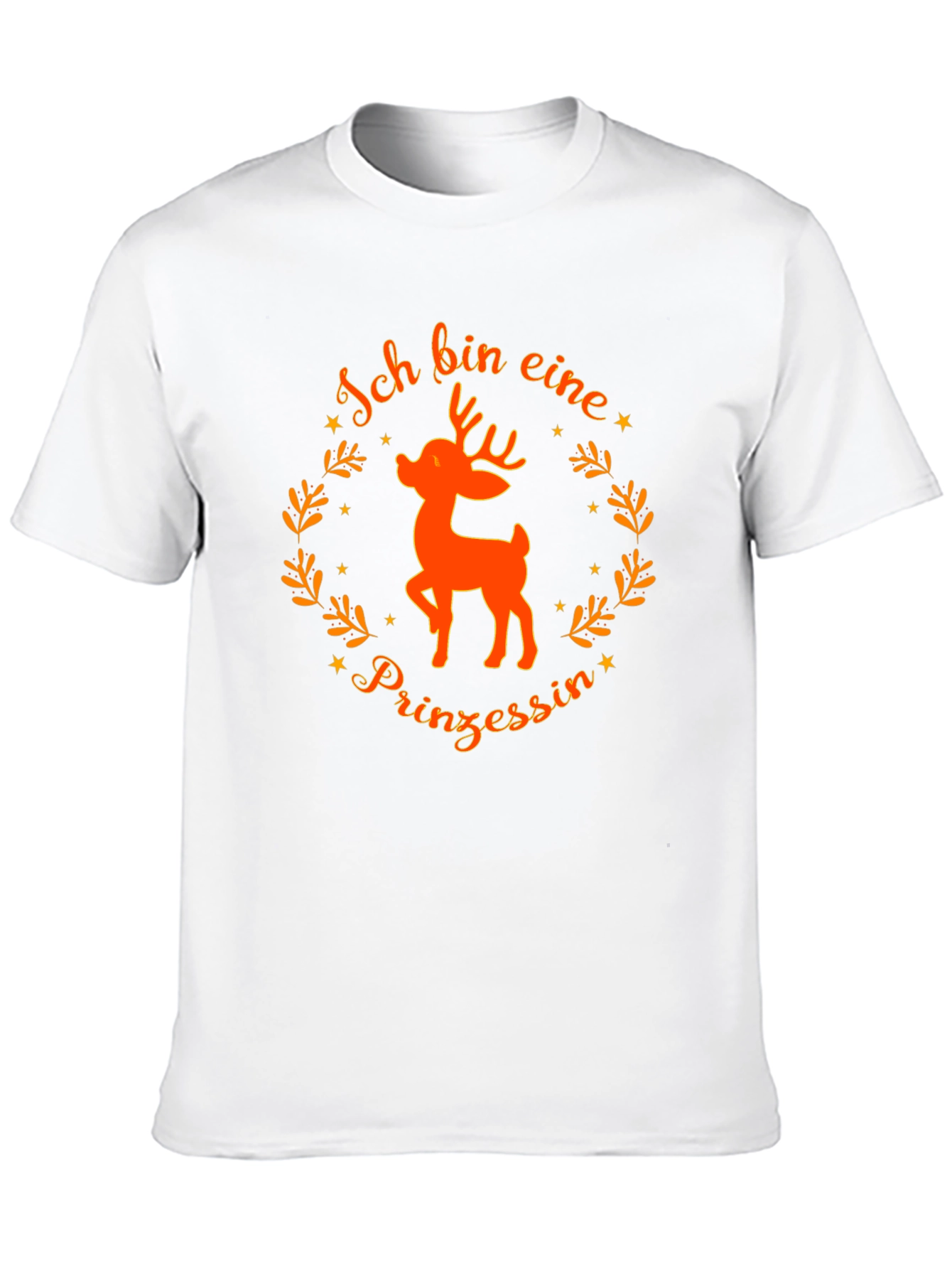 Ich bin eine Prinzessin Deer Black T-Shirt