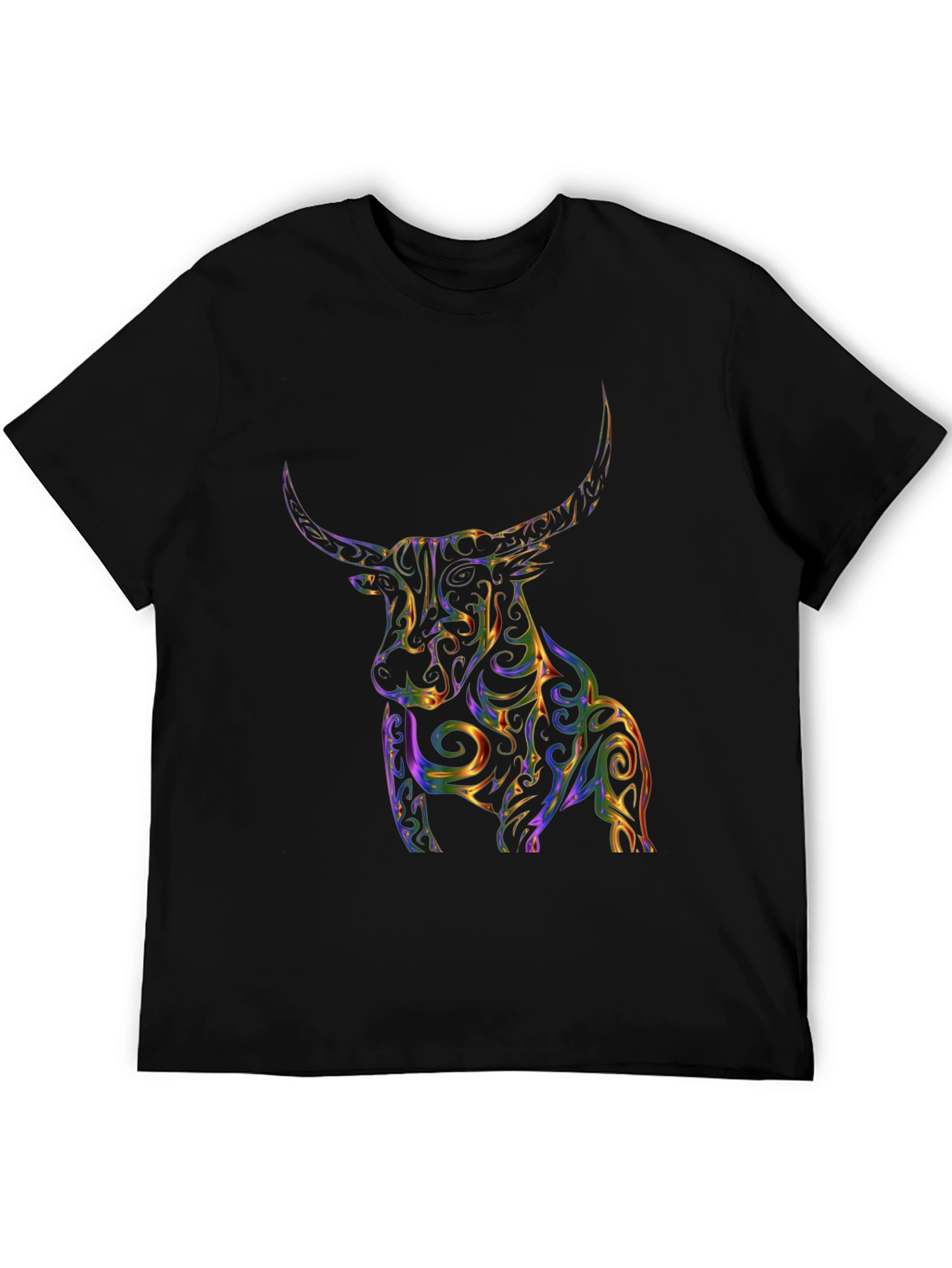 Abstract Bull Graphic Tee