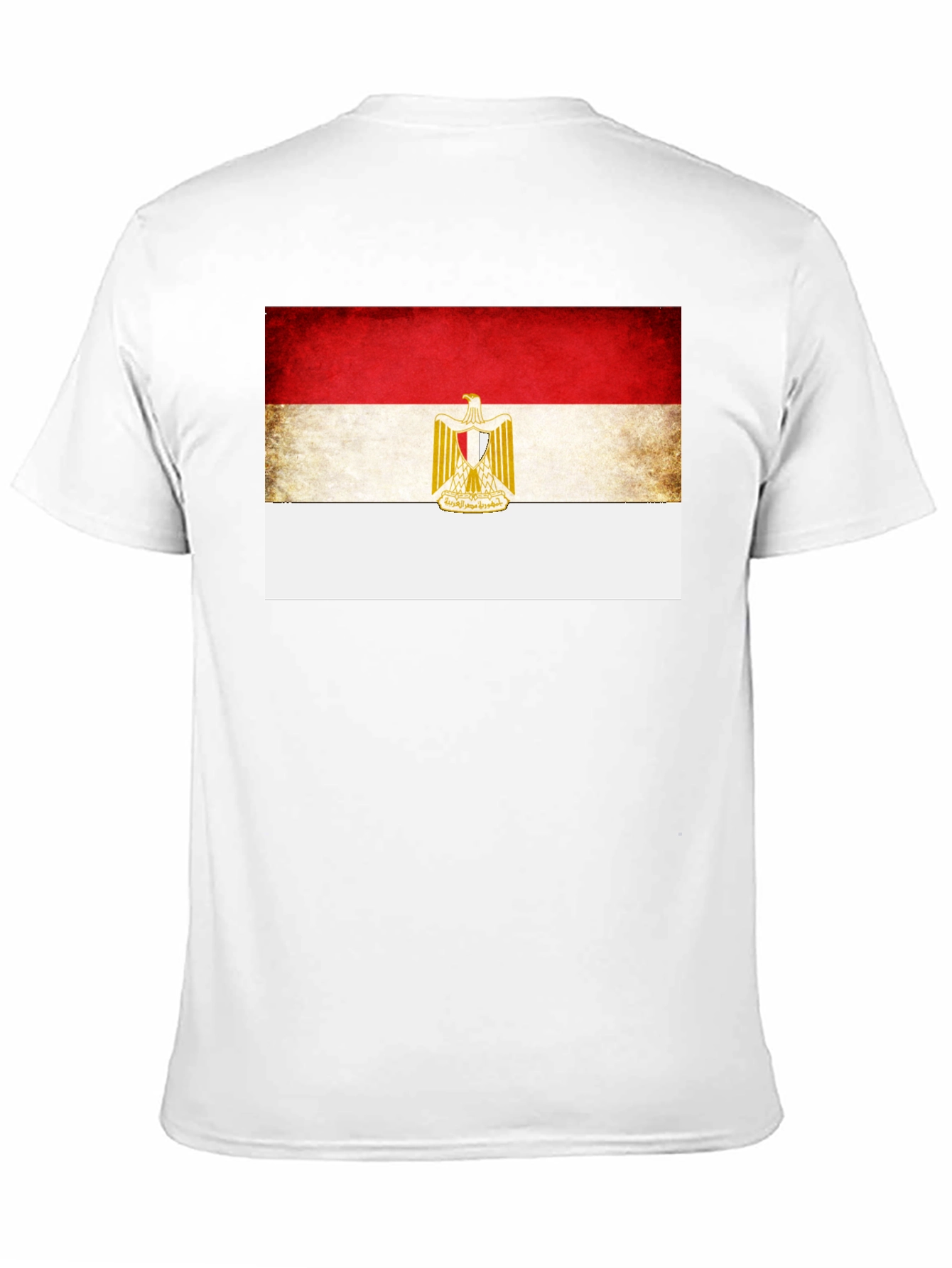 Egypt Flag Graphic Print Black T-Shirt