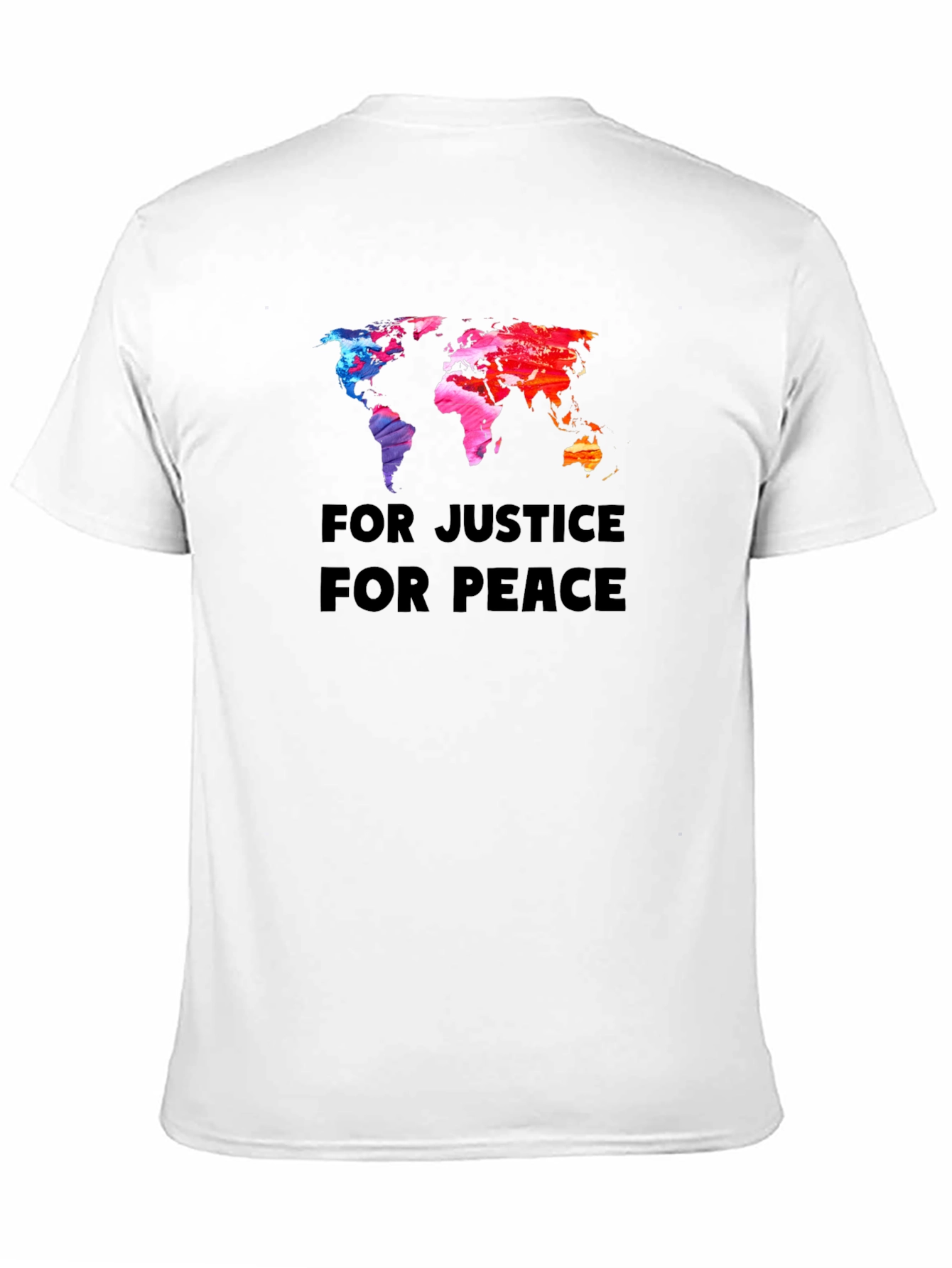 Justice & Peace World Map Graphic T-Shirt