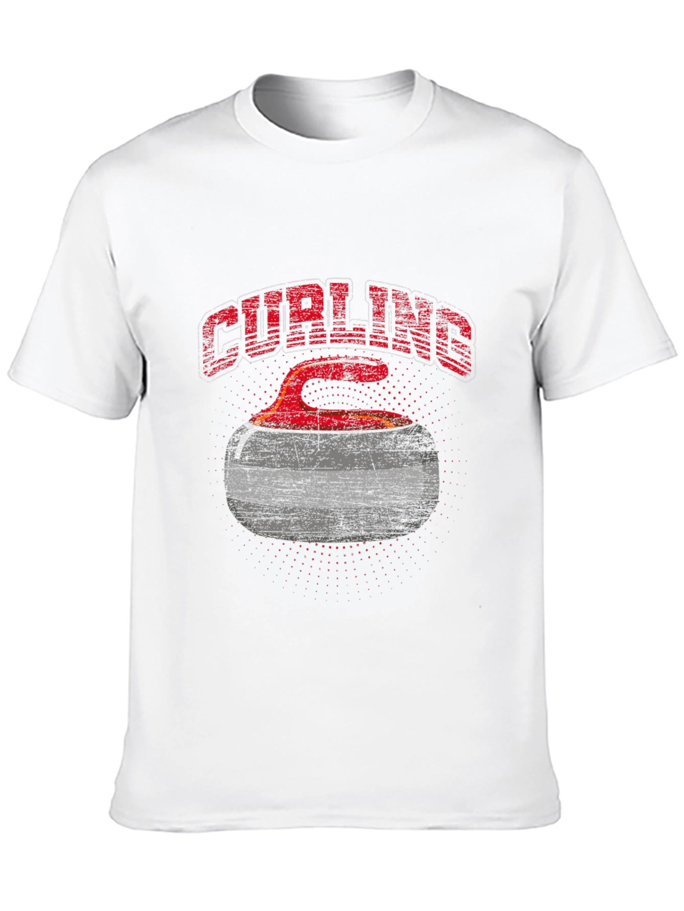Curling Stone Graphic T-Shirt - Black