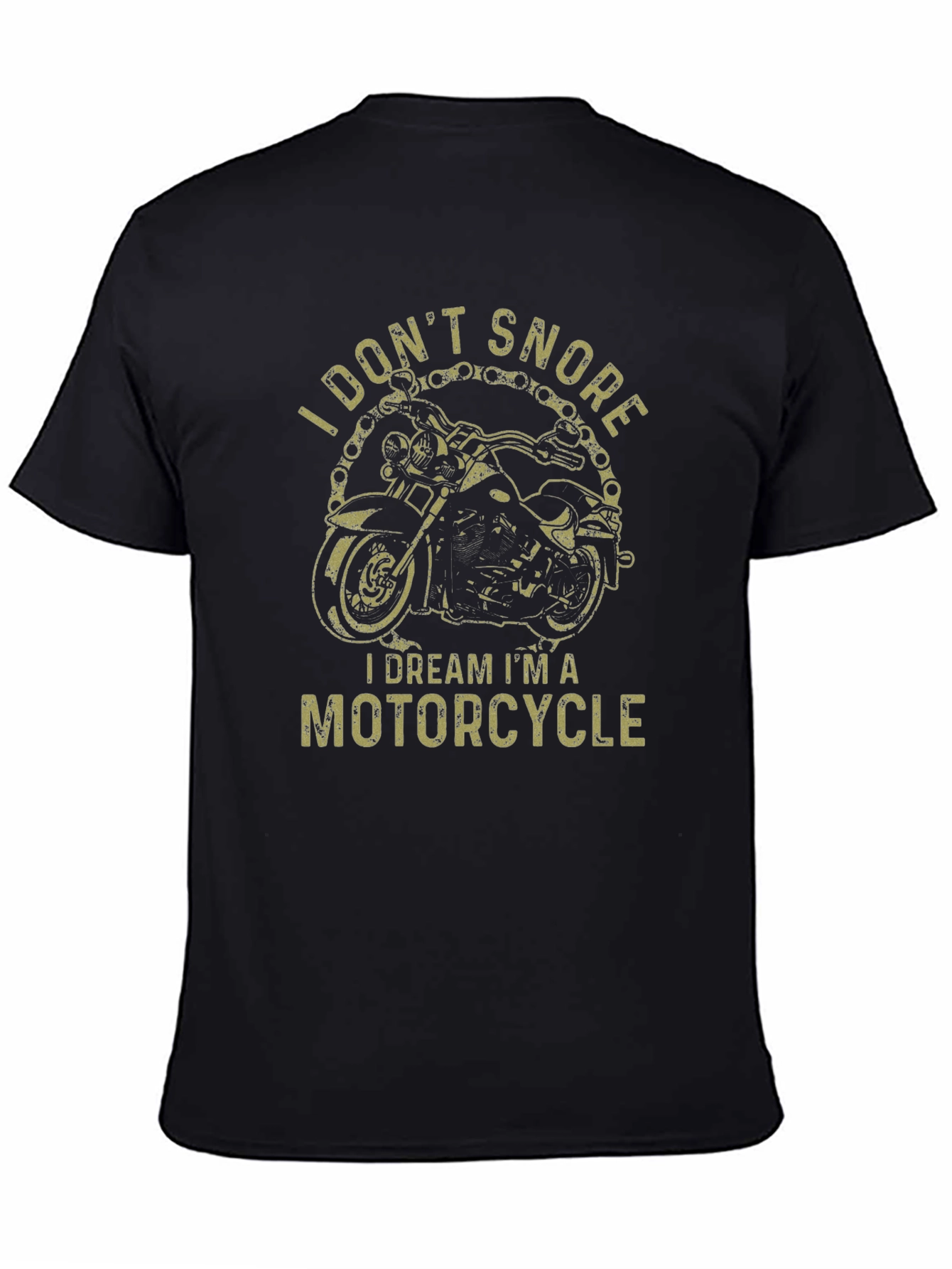 Motorcycle Dream Graphic T-Shirt - Black