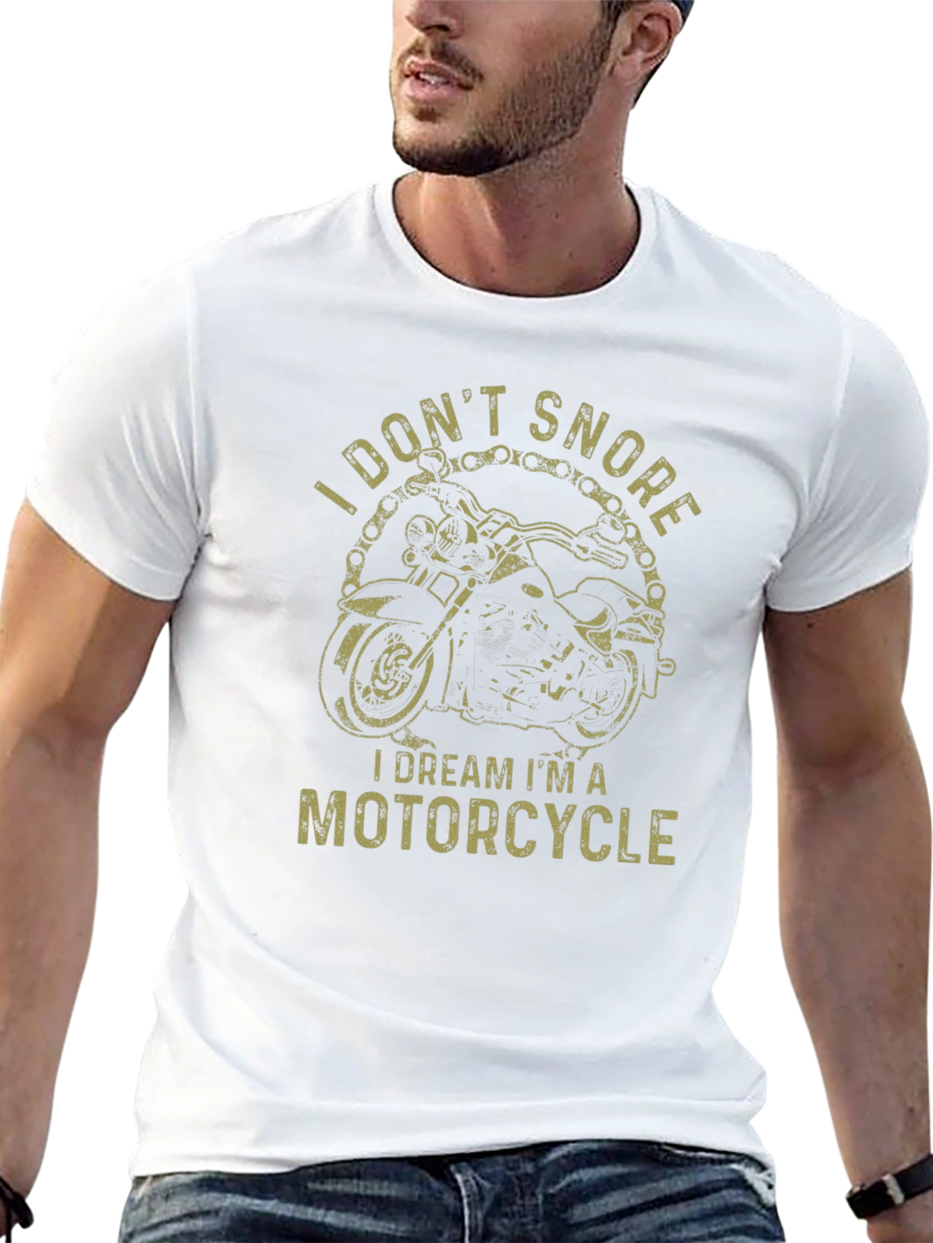 Motorcycle Dream Graphic T-Shirt - Black