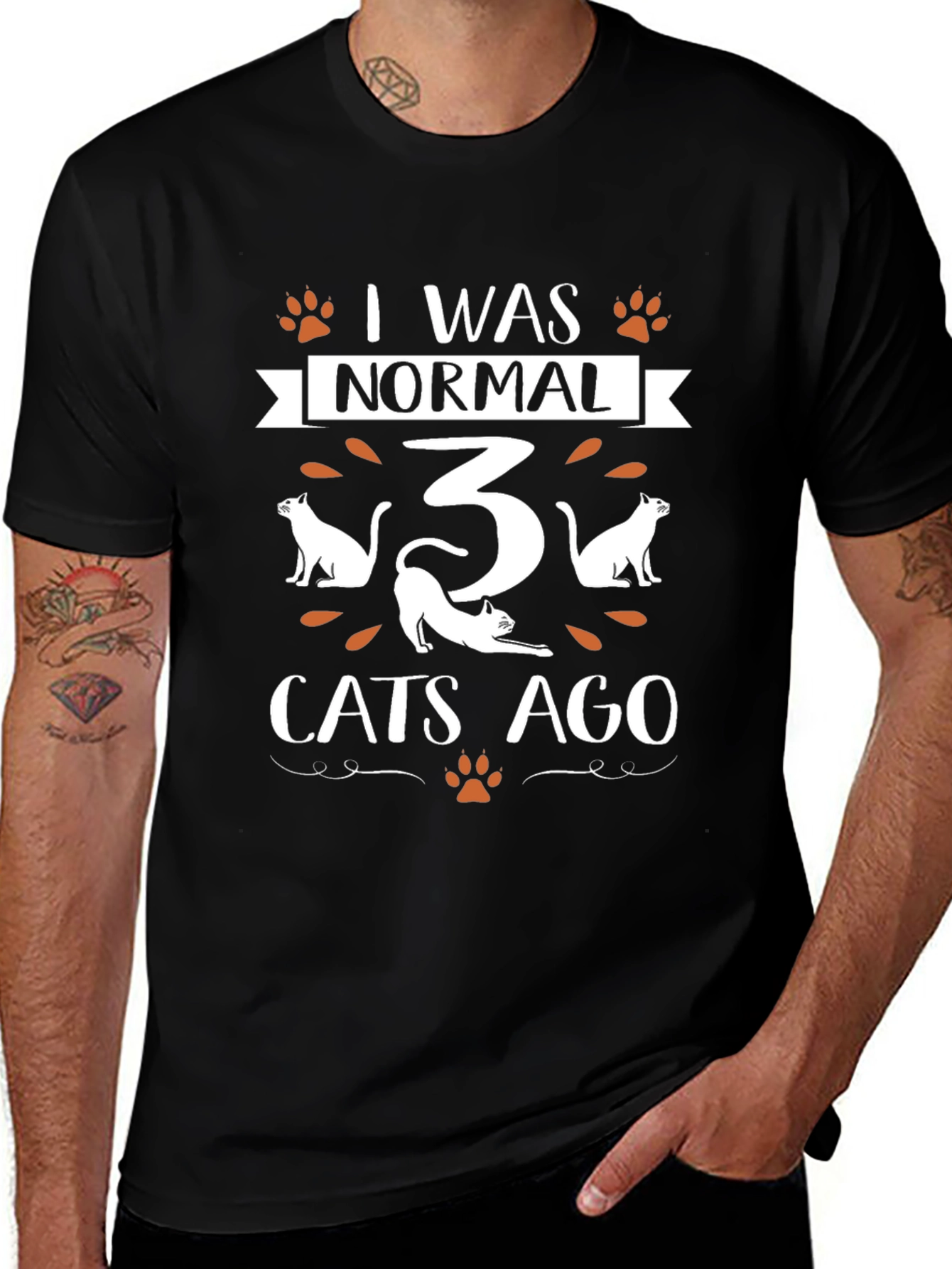 I Was Normal 3 Cats Ago T-Shirt