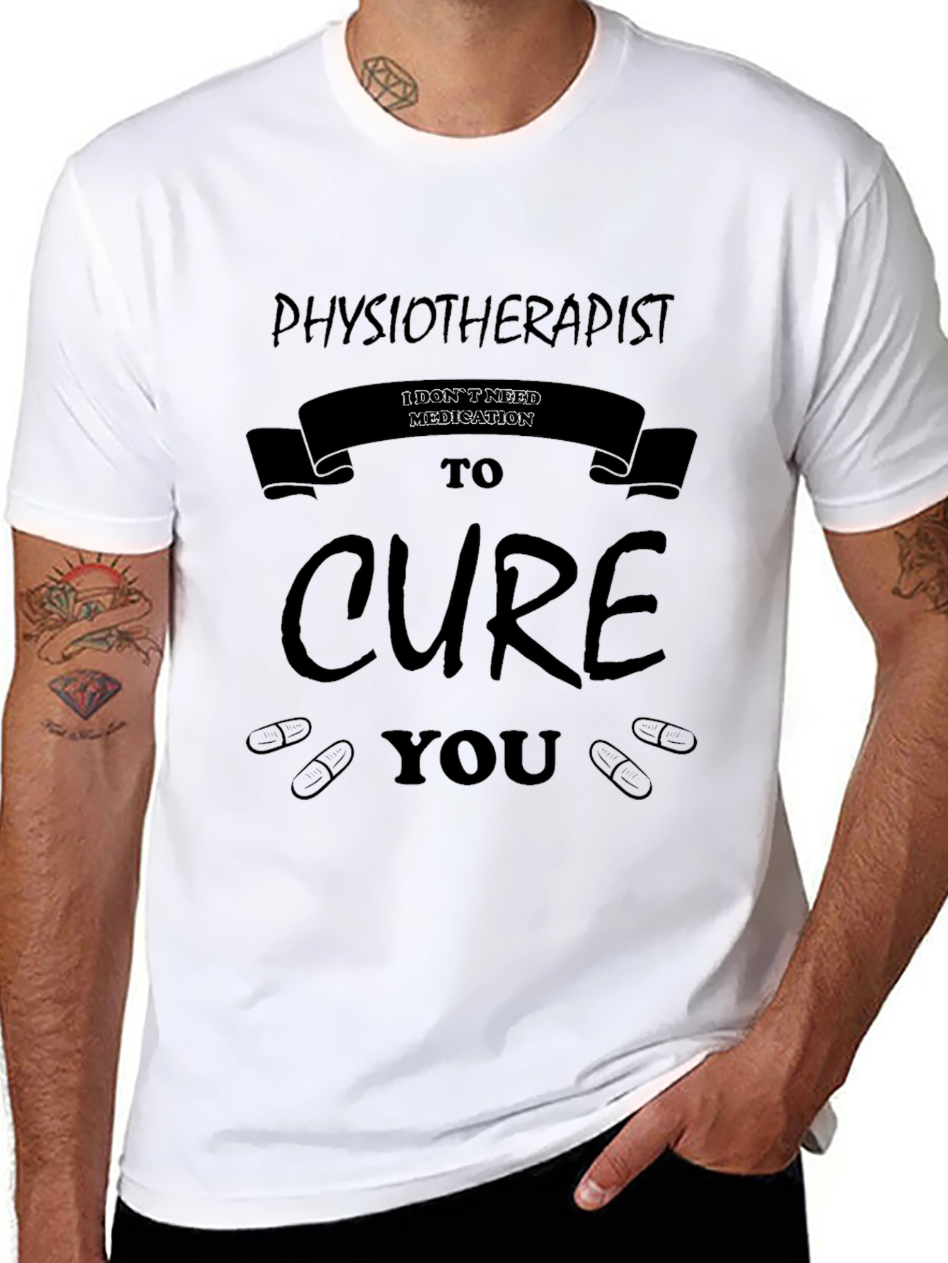 Physiotherapist Cure Graphic T-Shirt