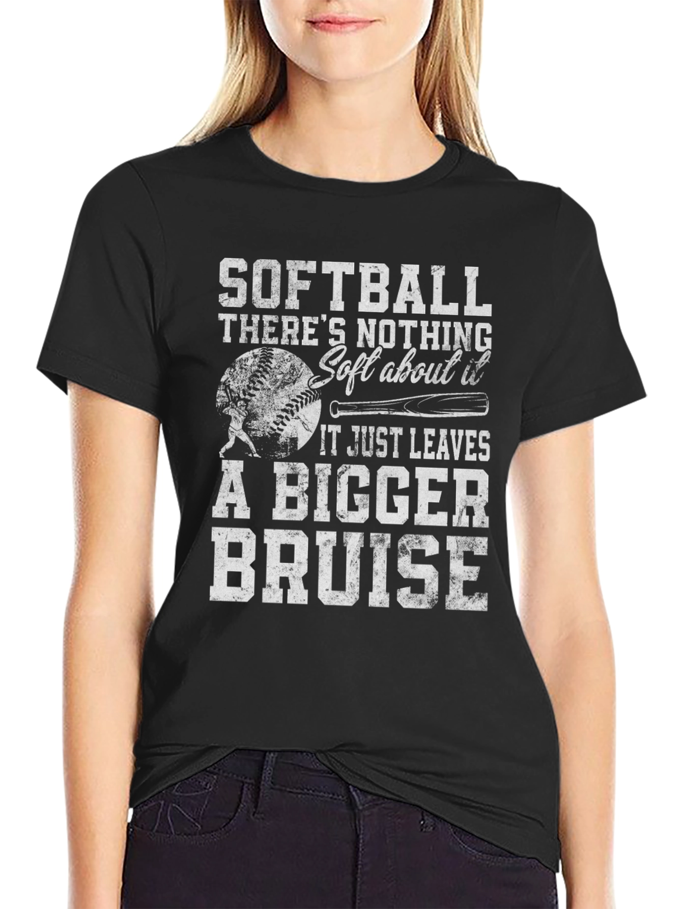 Softball Bigger Bruise Graphic T-Shirt