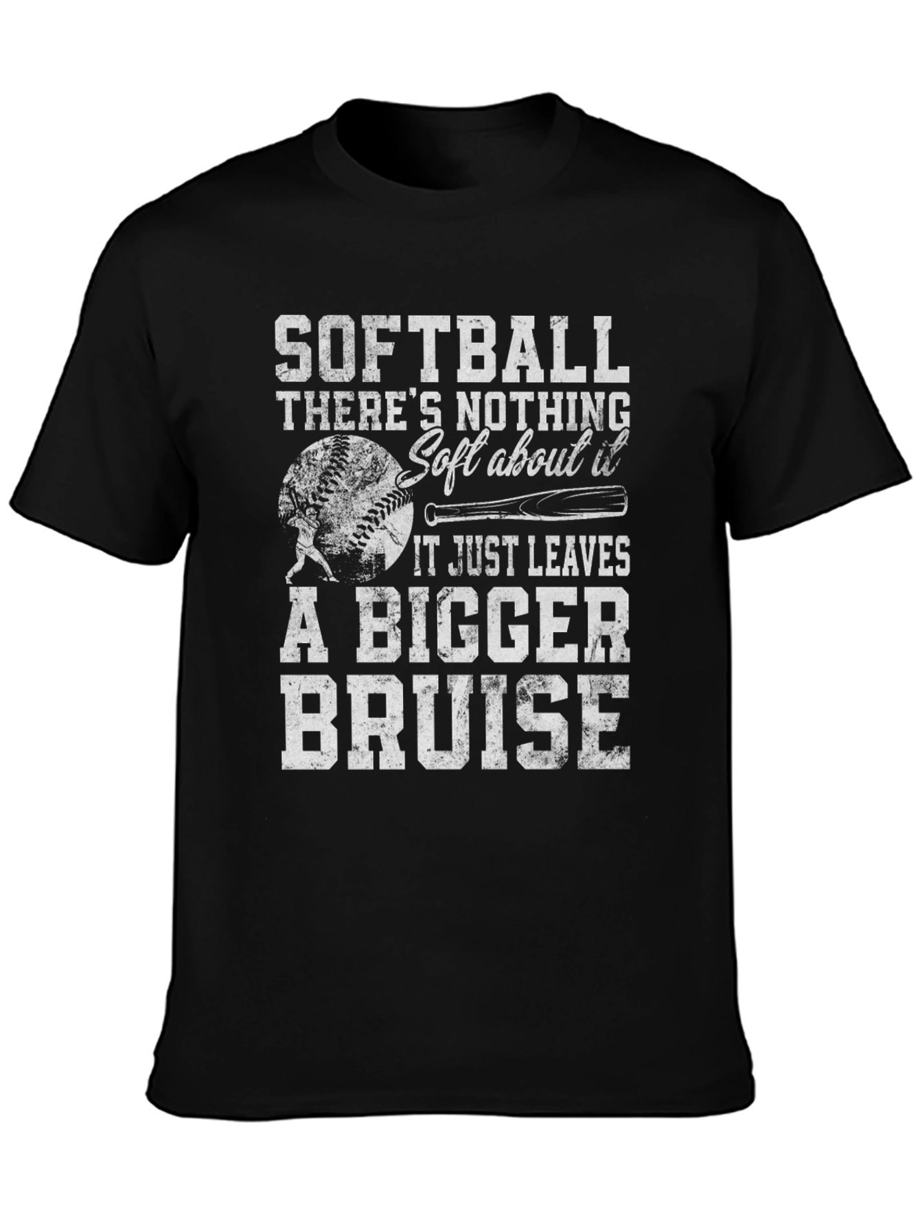 Softball Bigger Bruise Graphic T-Shirt