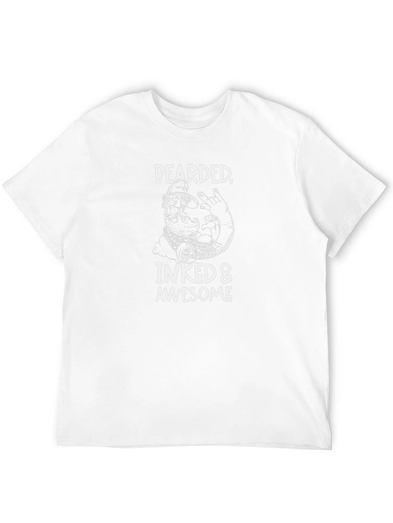 Bearded Inked & Awesome Graphic T-Shirt