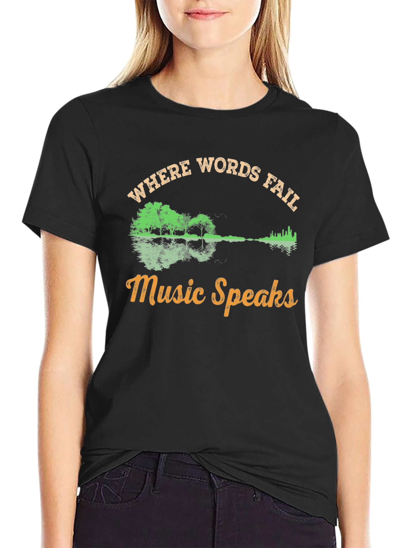 Music Speaks Graphic Tee