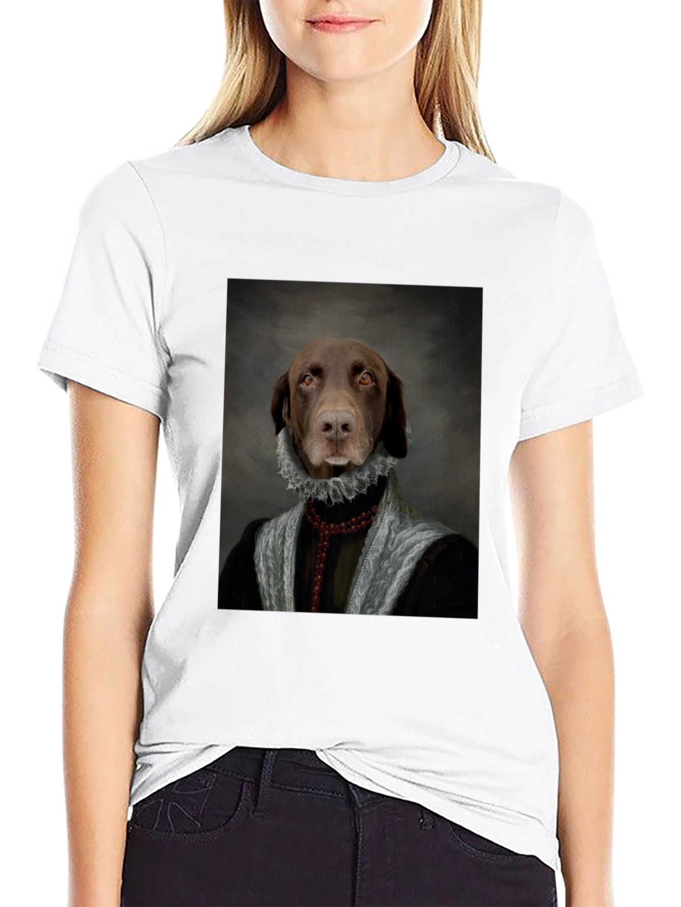 Dog Renaissance Portrait T-Shirt