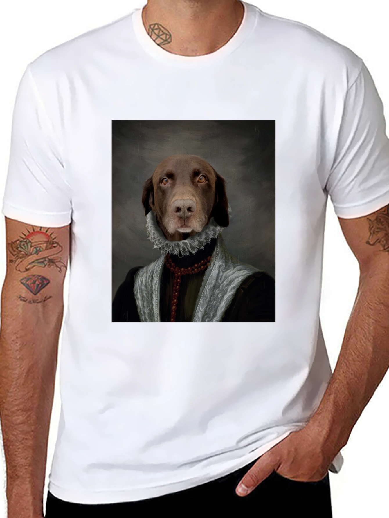 Dog Renaissance Portrait T-Shirt