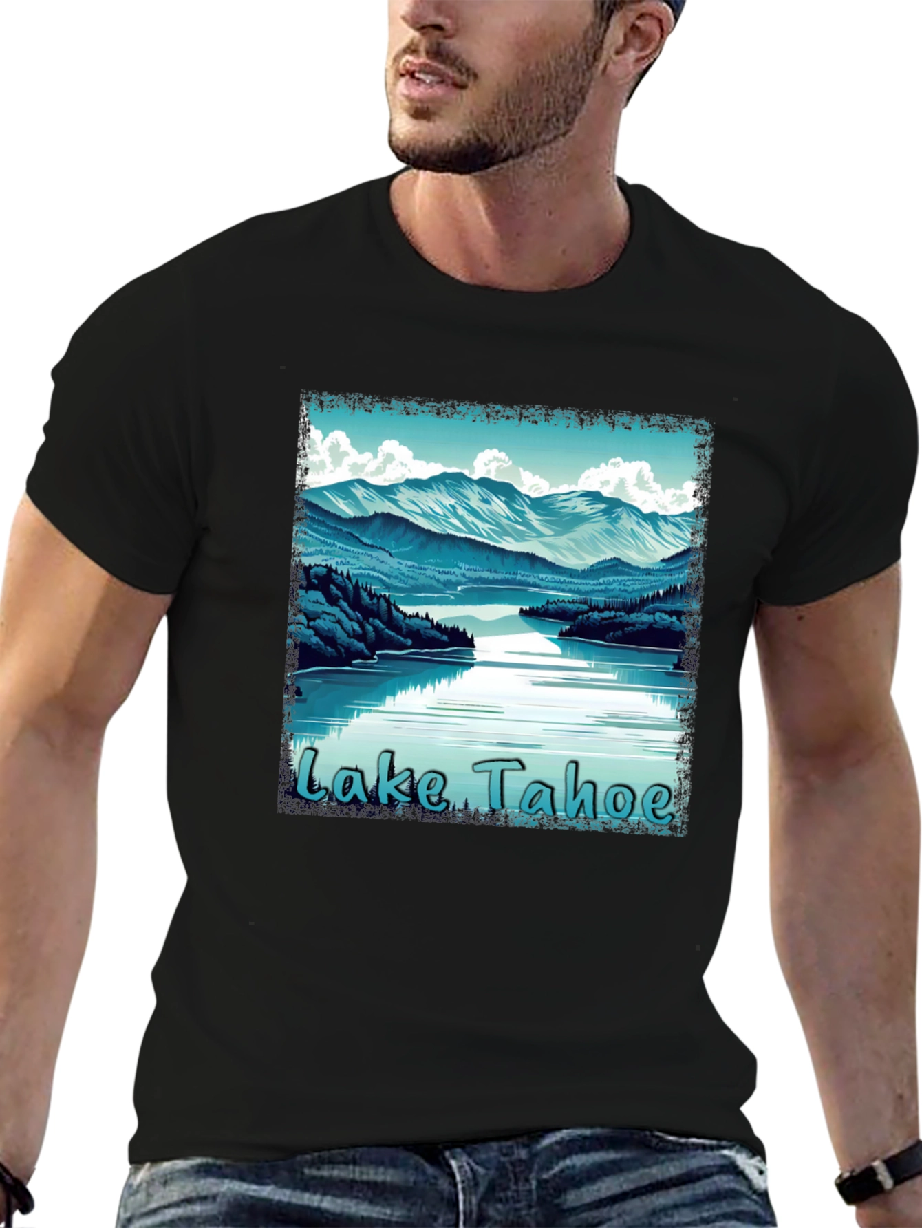 Lake Tahoe Graphic Tee - Mountain Lake T-Shirt