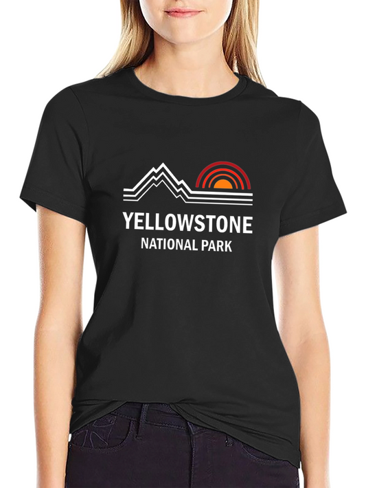 Yellowstone National Park Black T-Shirt