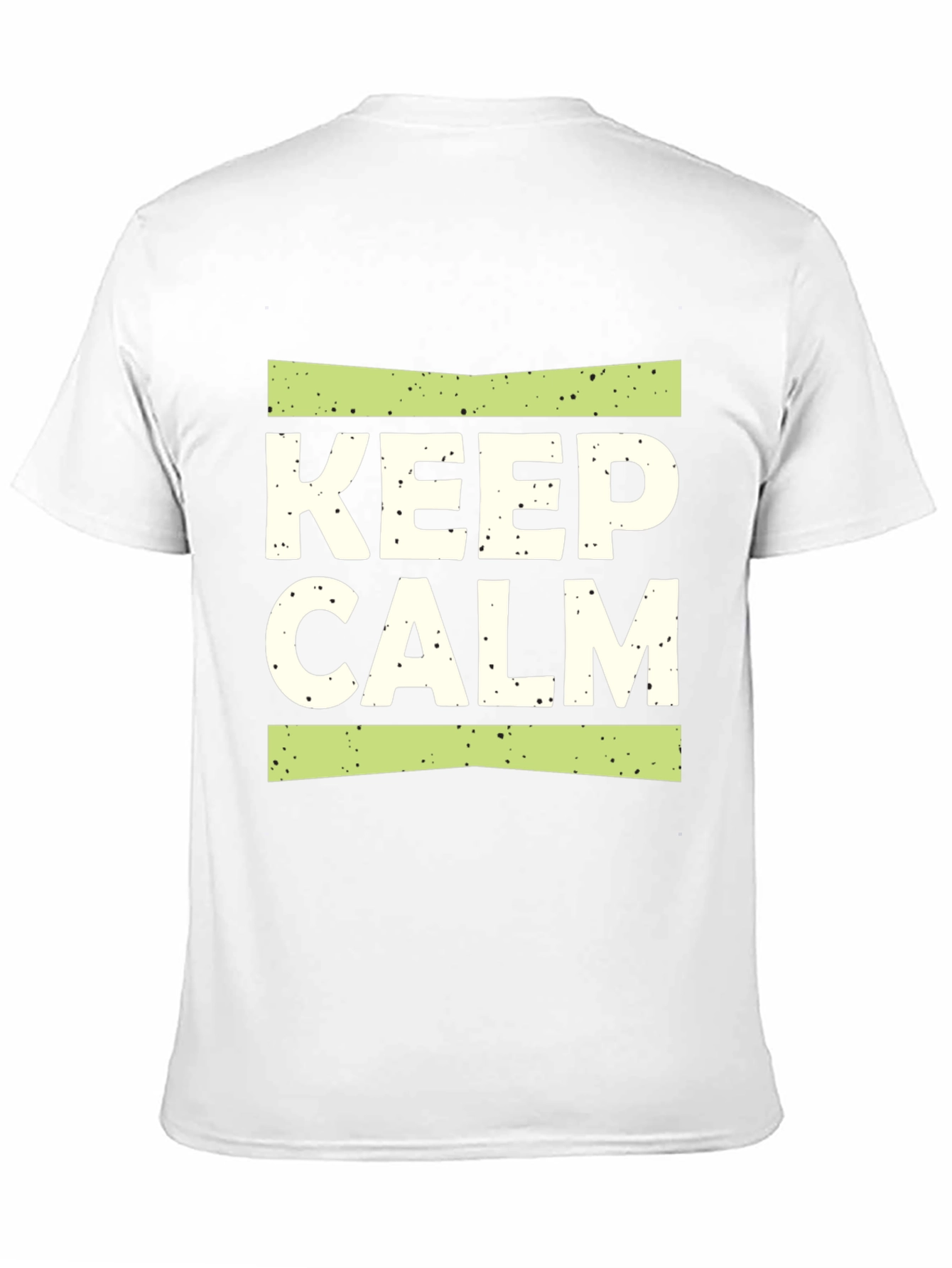 Keep Calm Graphic Print Black T-Shirt