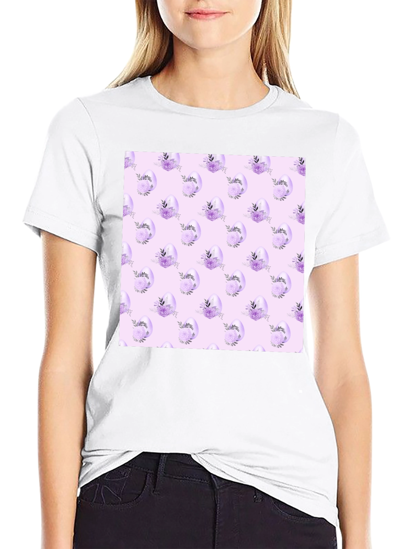 Floral Easter Egg T-Shirt