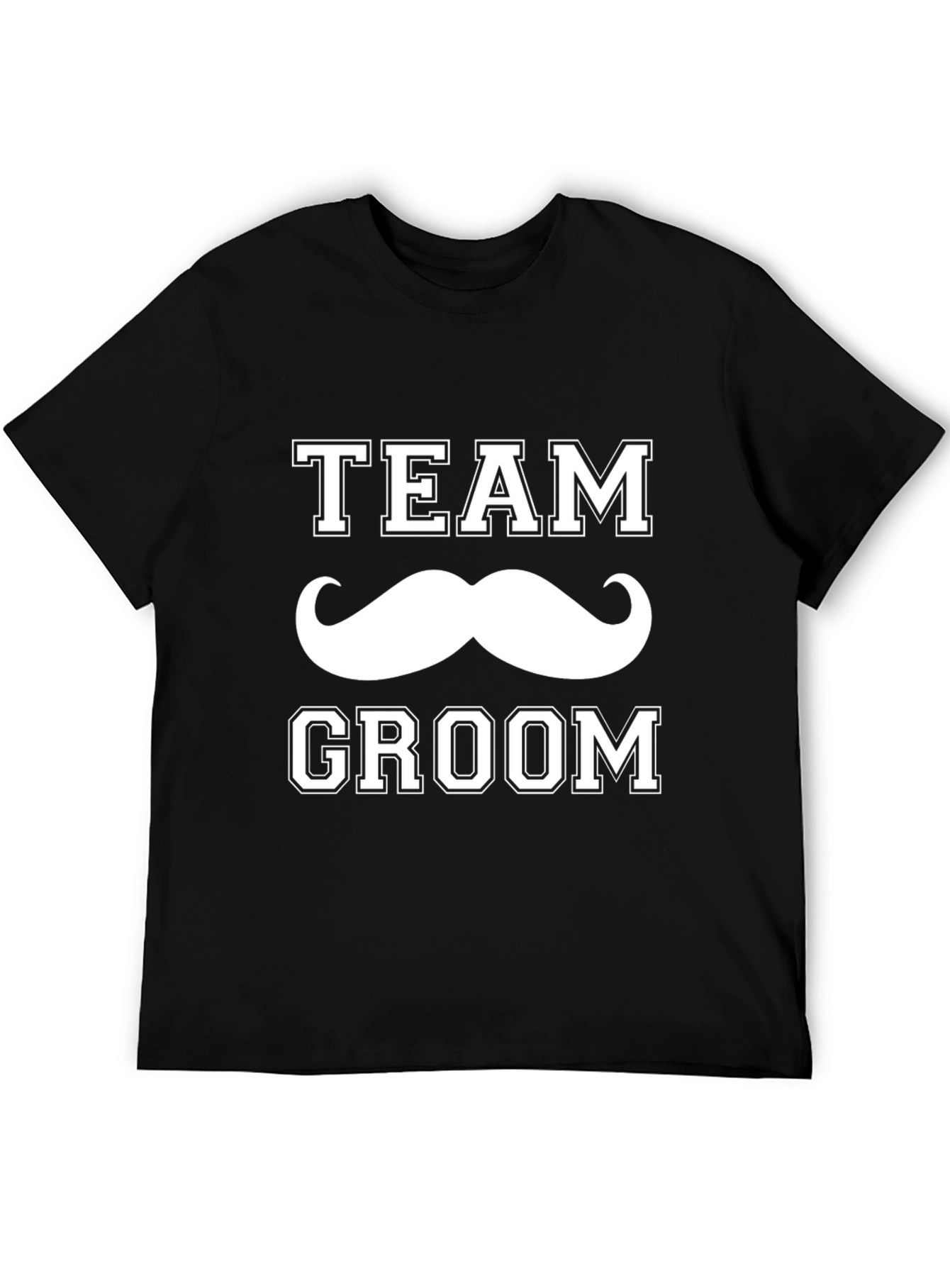 Team Groom Mustache T-Shirt - Bachelor Party Tee