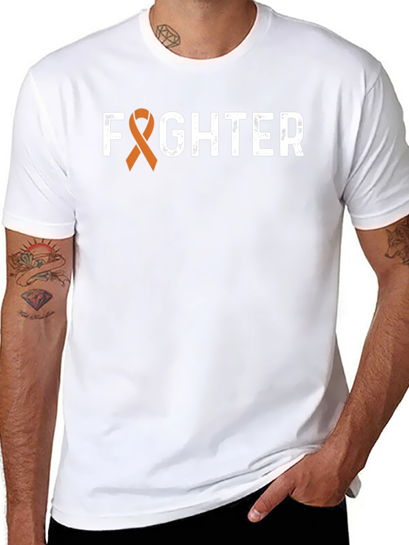 Fighter Ribbon Awareness Graphic Tee