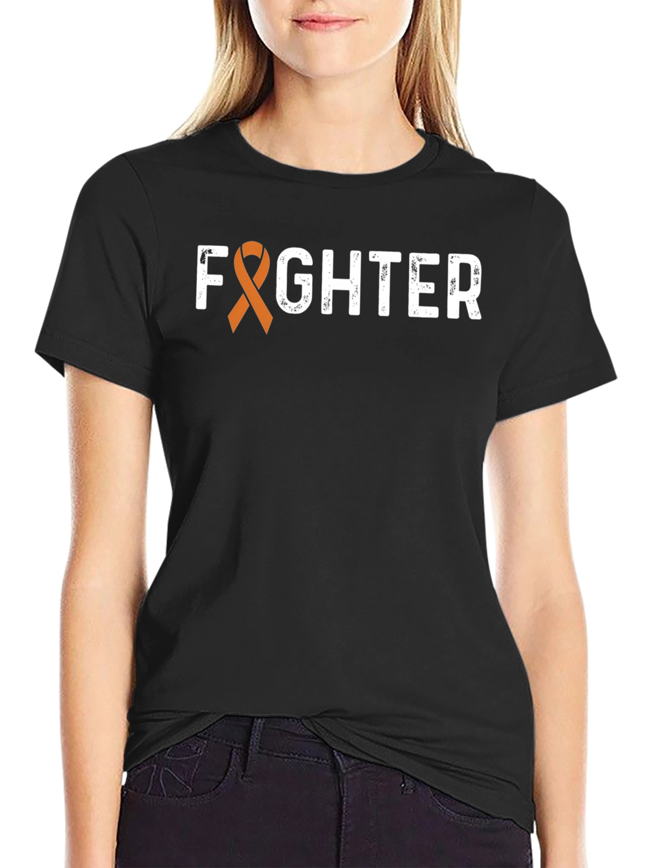 Fighter Ribbon Awareness Graphic Tee