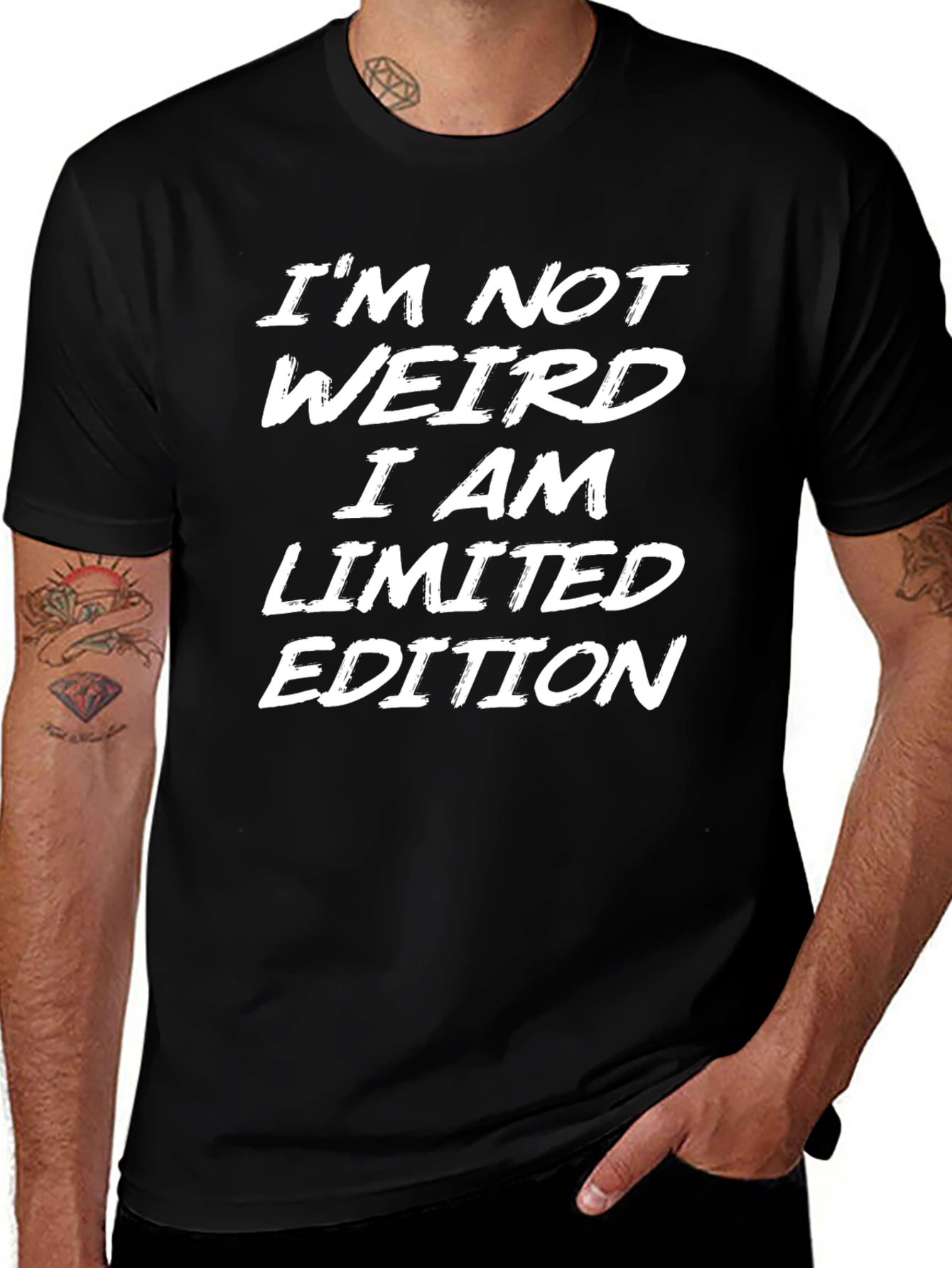 Im Not Weird Im Limited Edition Black T-Shirt
