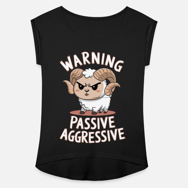 Warning Passive Aggressive Ram Character Fun