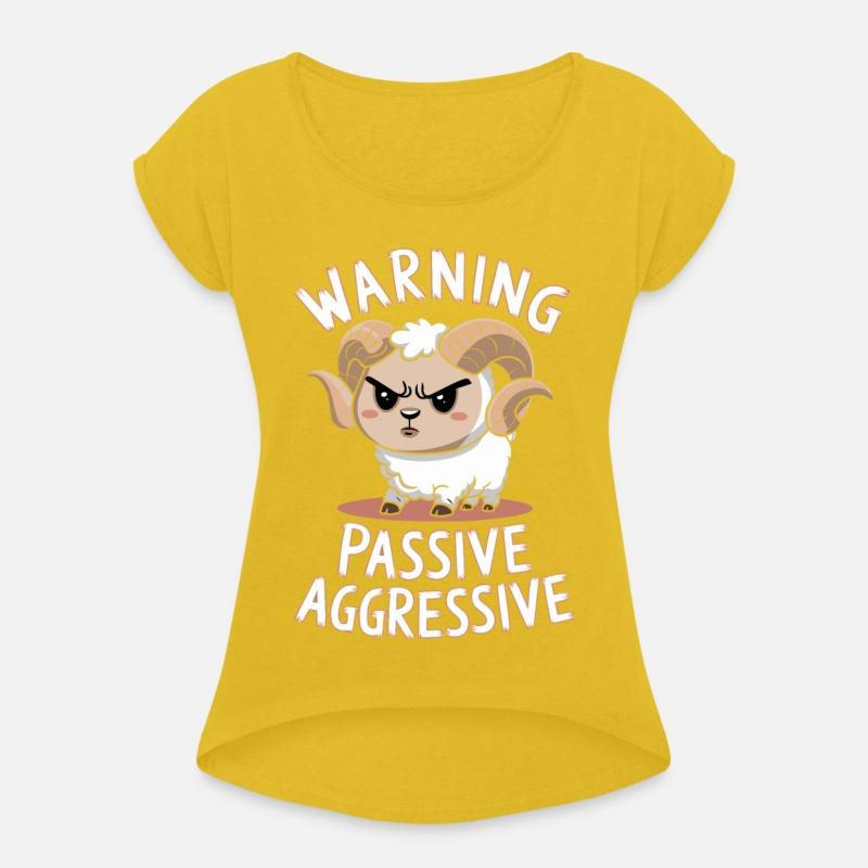 Warning Passive Aggressive Ram Character Fun