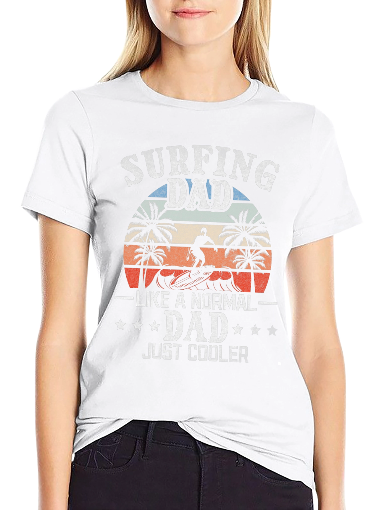 Surfing Dad T-Shirt - Cool Fathers Day Gift