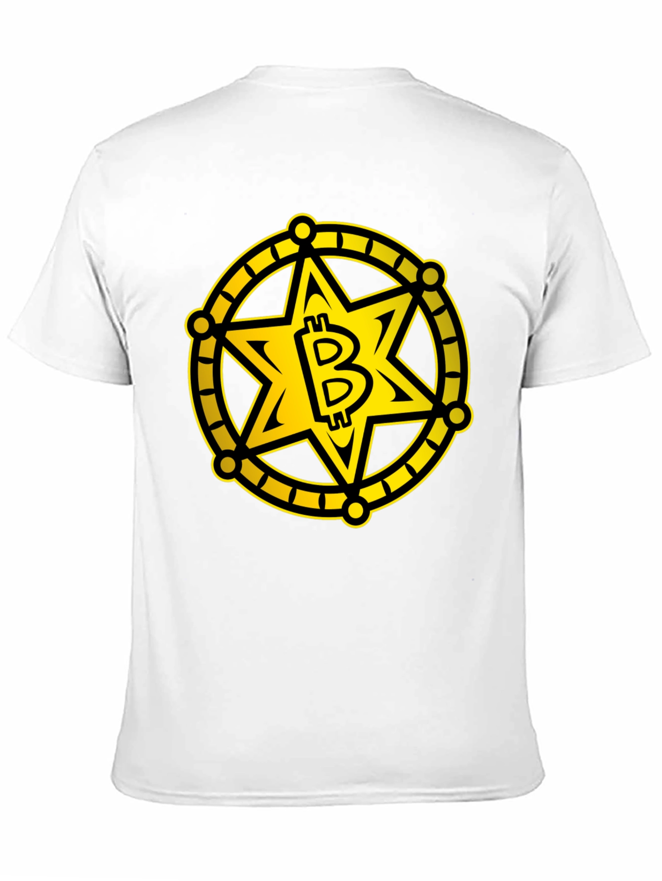 Bitcoin Sheriff Star Black T-Shirt