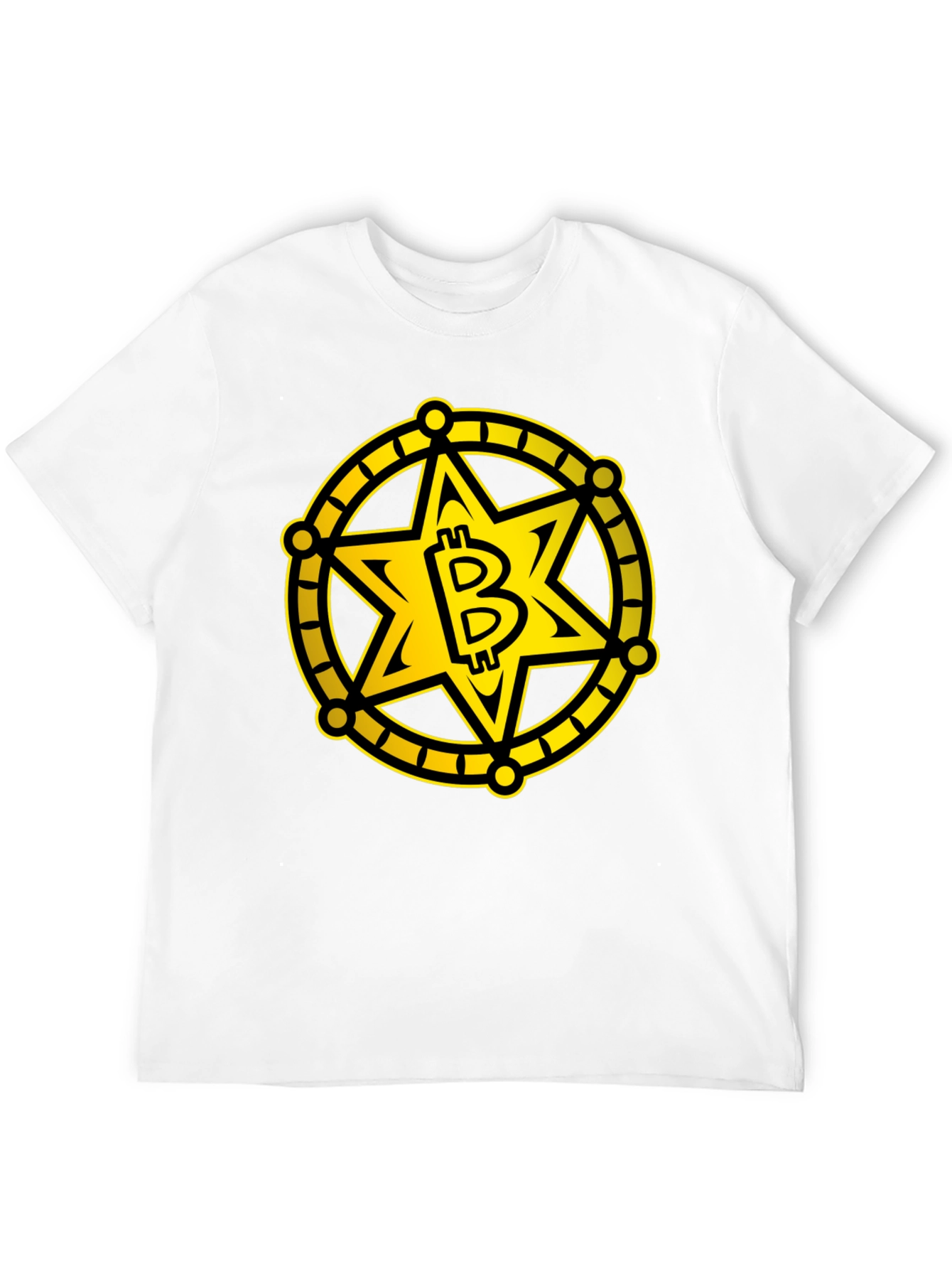 Bitcoin Sheriff Star Black T-Shirt