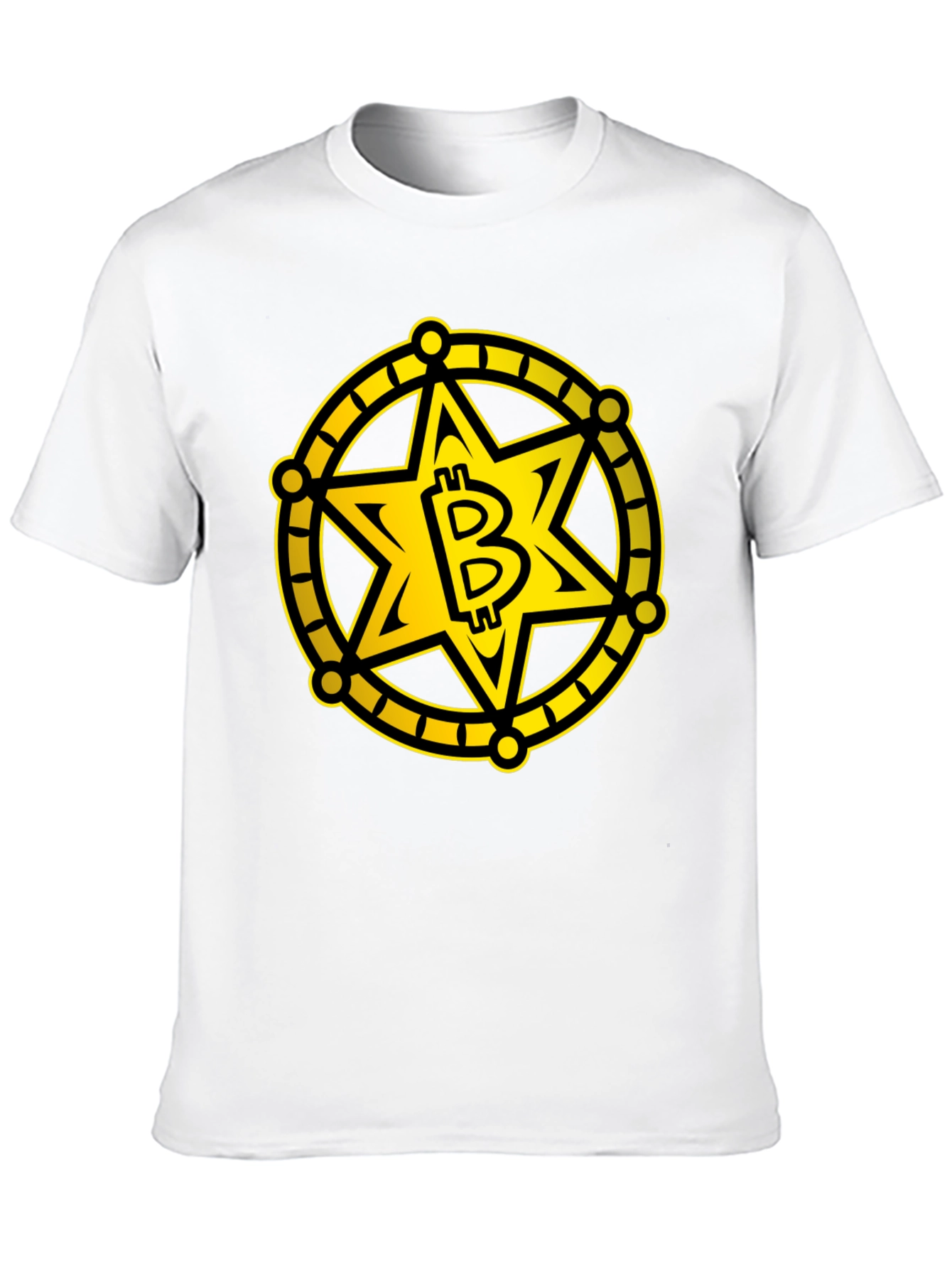 Bitcoin Sheriff Star Black T-Shirt