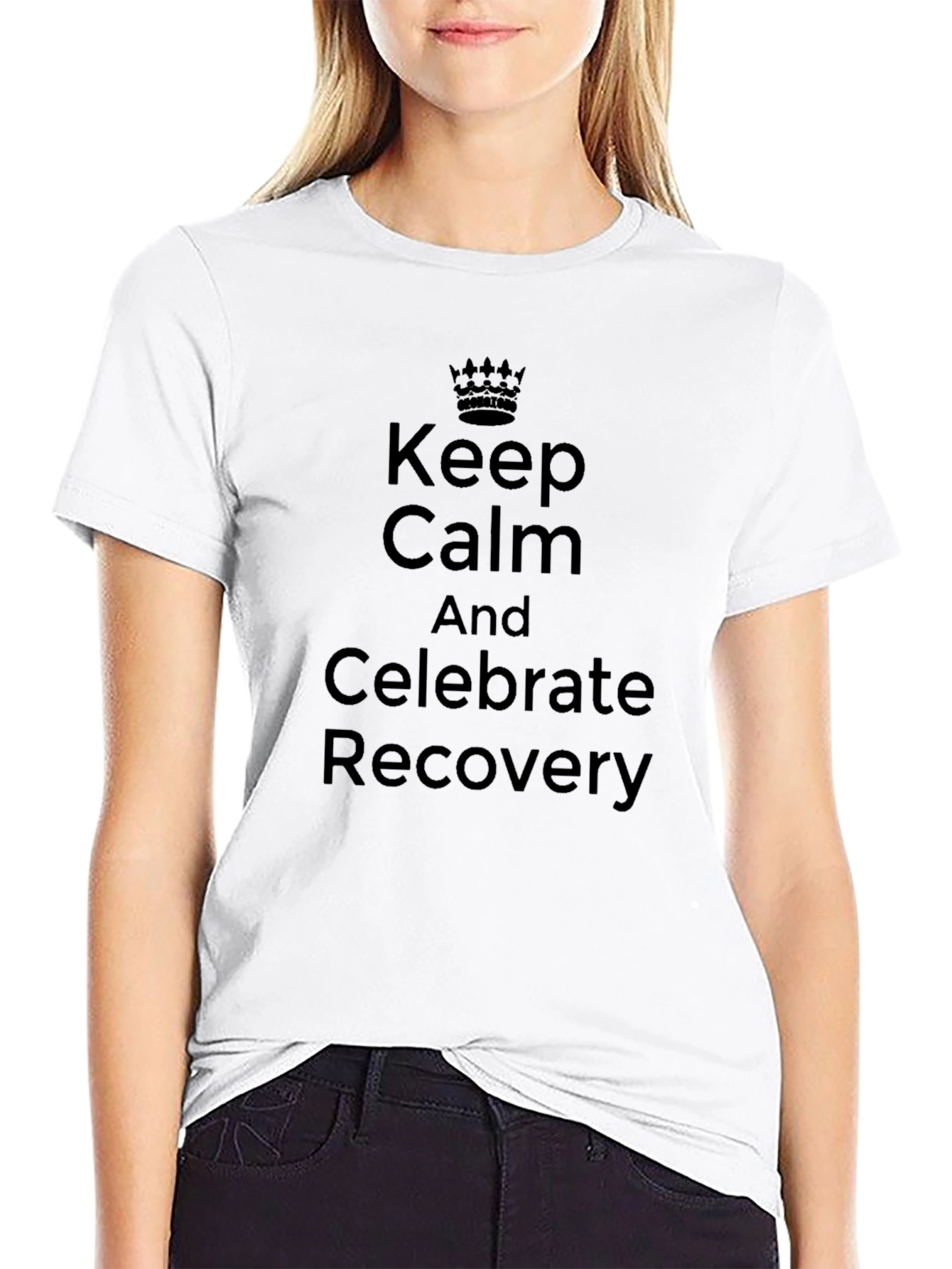 Keep Calm & Celebrate Recovery Graphic T-Shirt