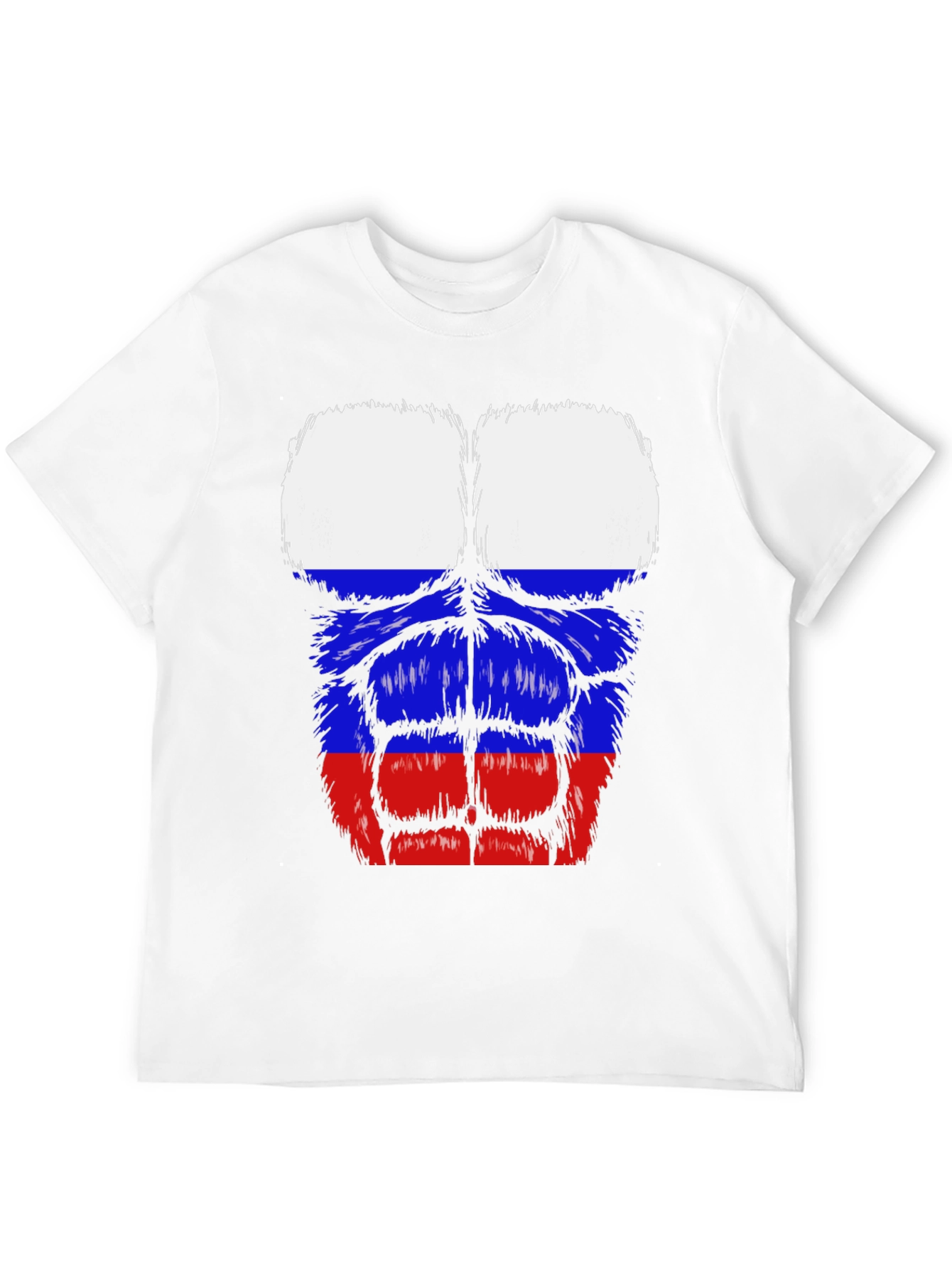 Russian Flag Muscle Tee - Black