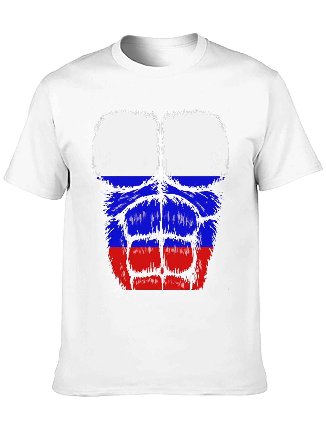 Russian Flag Muscle Tee - Black