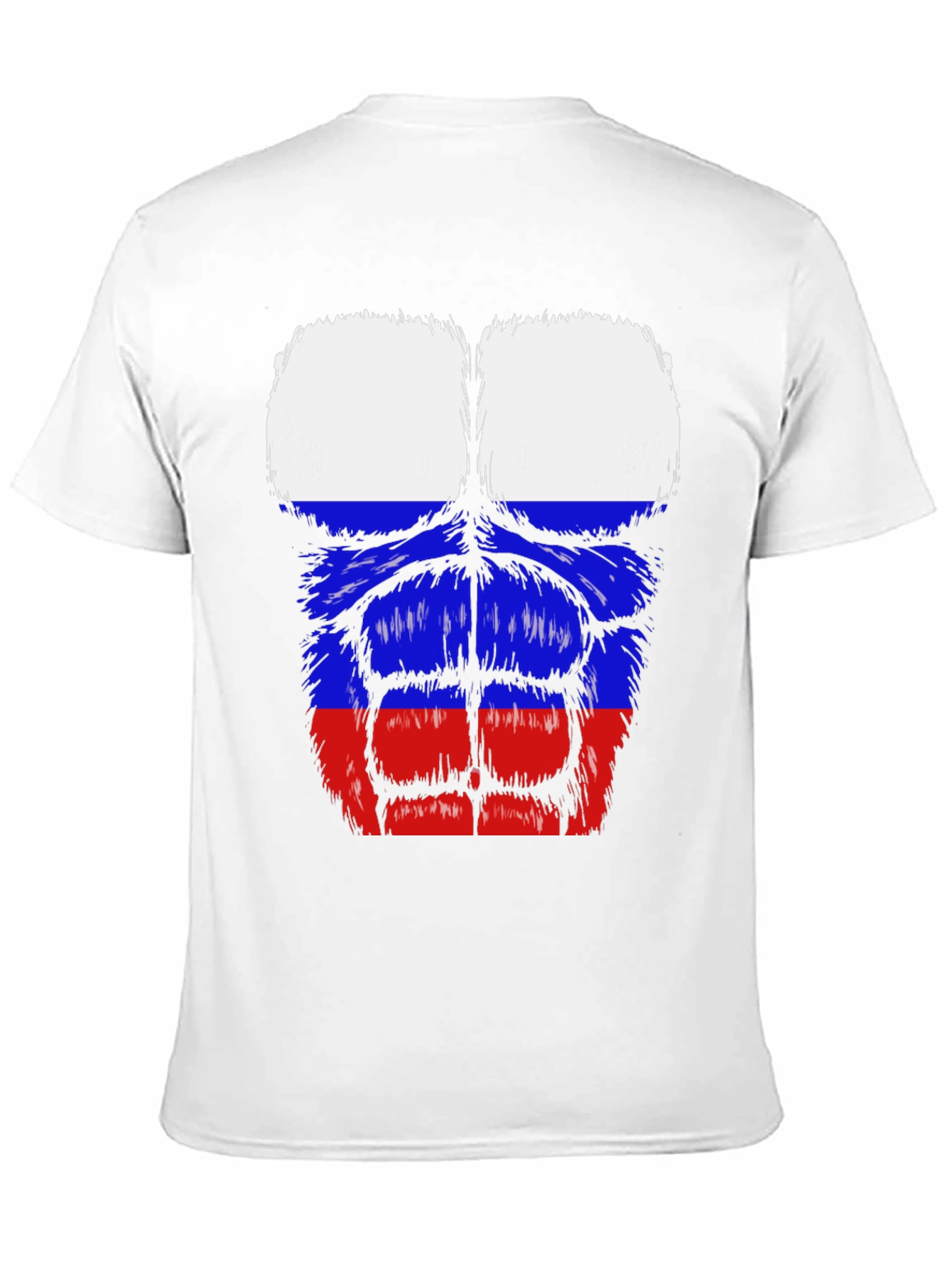 Russian Flag Muscle Tee - Black