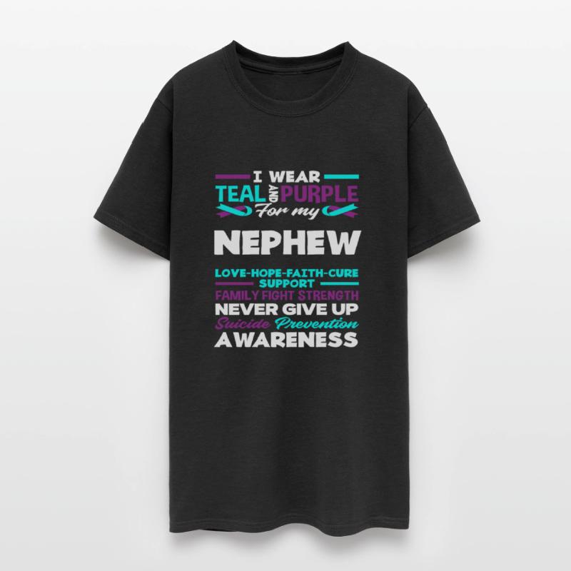 Wear Teal Purple My Nephew Suicide Awareness
