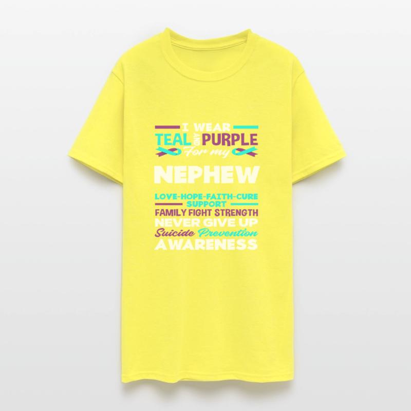 Wear Teal Purple My Nephew Suicide Awareness