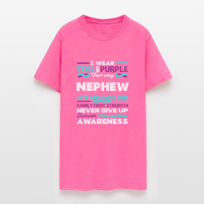 Wear Teal Purple My Nephew Suicide Awareness