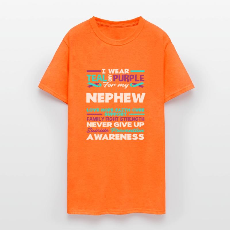 Wear Teal Purple My Nephew Suicide Awareness