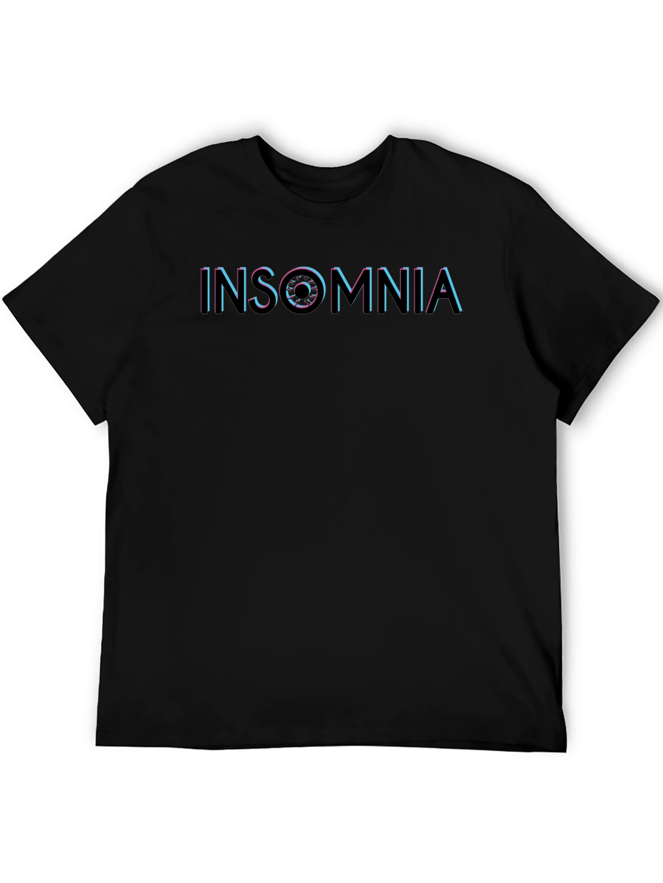 Insomnia Graphic Print Black T-Shirt