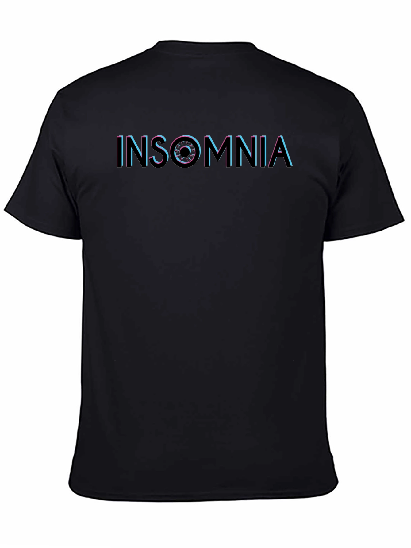 Insomnia Graphic Print Black T-Shirt