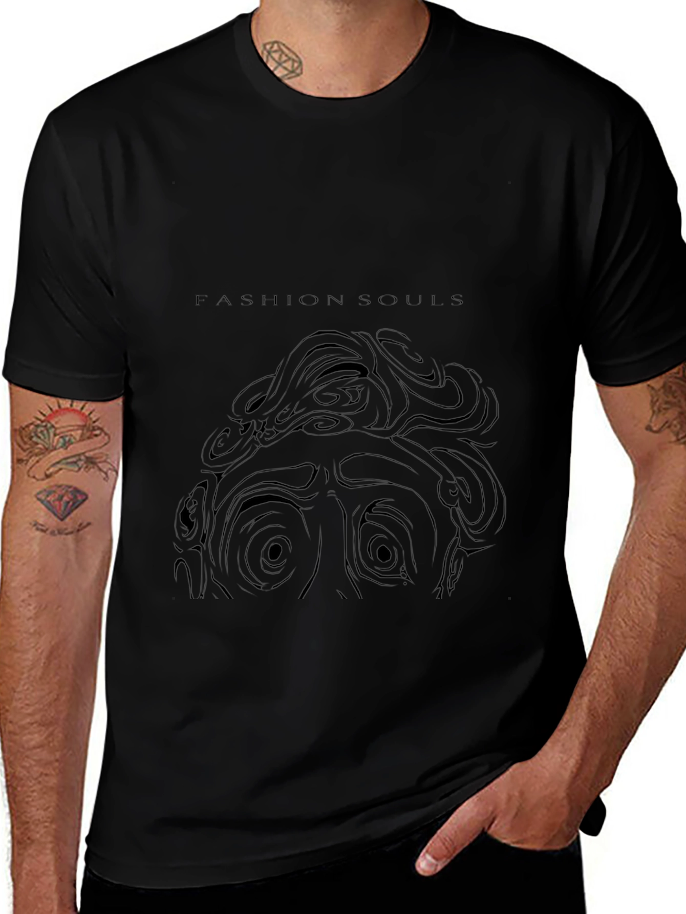 Fashion Souls Graphic Print T-Shirt