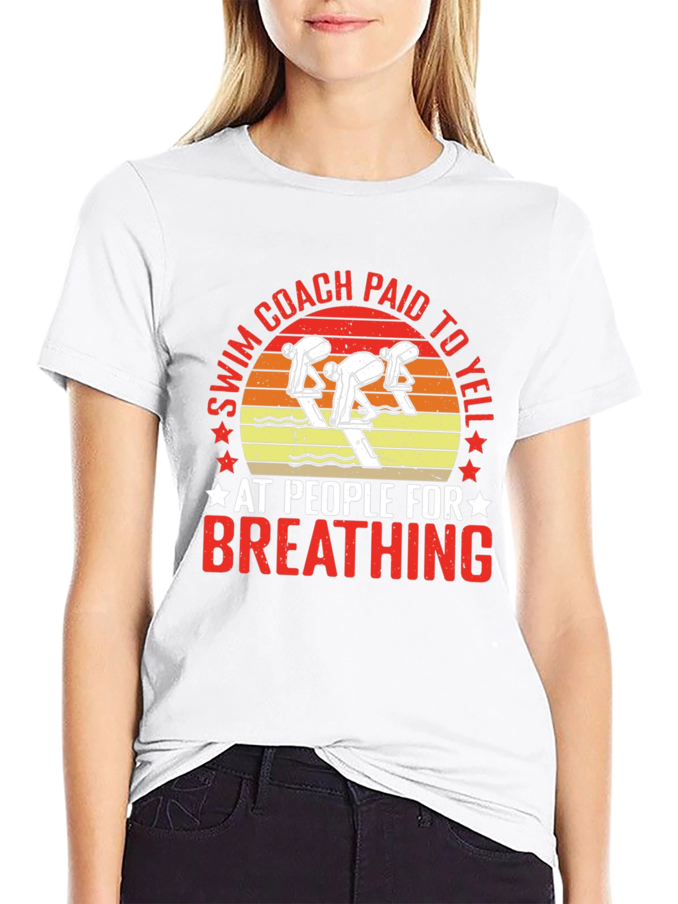 Swim Coach Paid to Yell T-Shirt